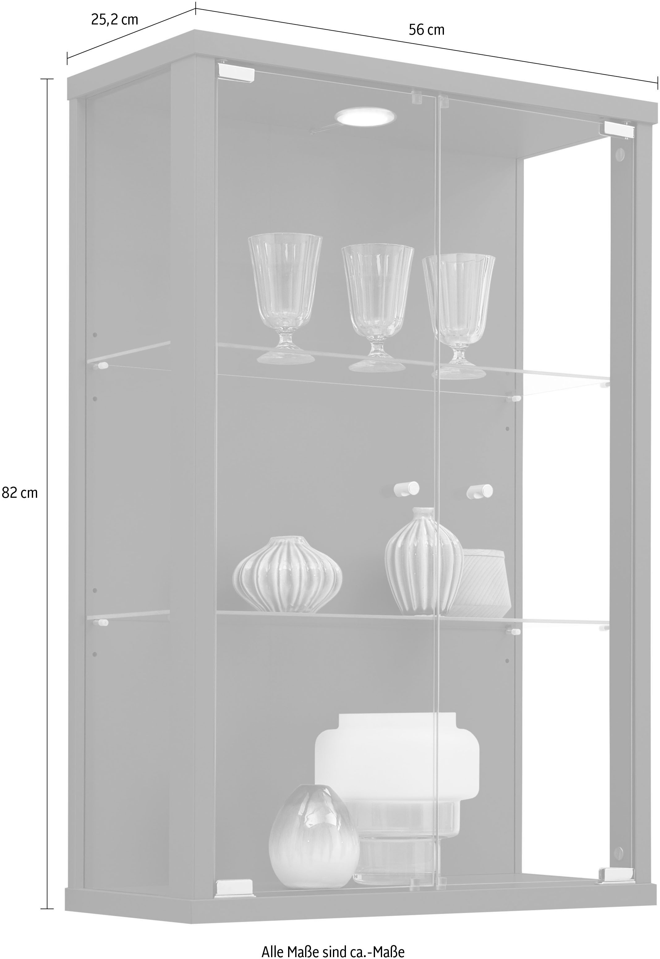 fif möbel Vitrine »OPTIMA«, Hängevitrine/Glasvitrine 2x Glastür,perfekt für Sammler,Sammlervitrine