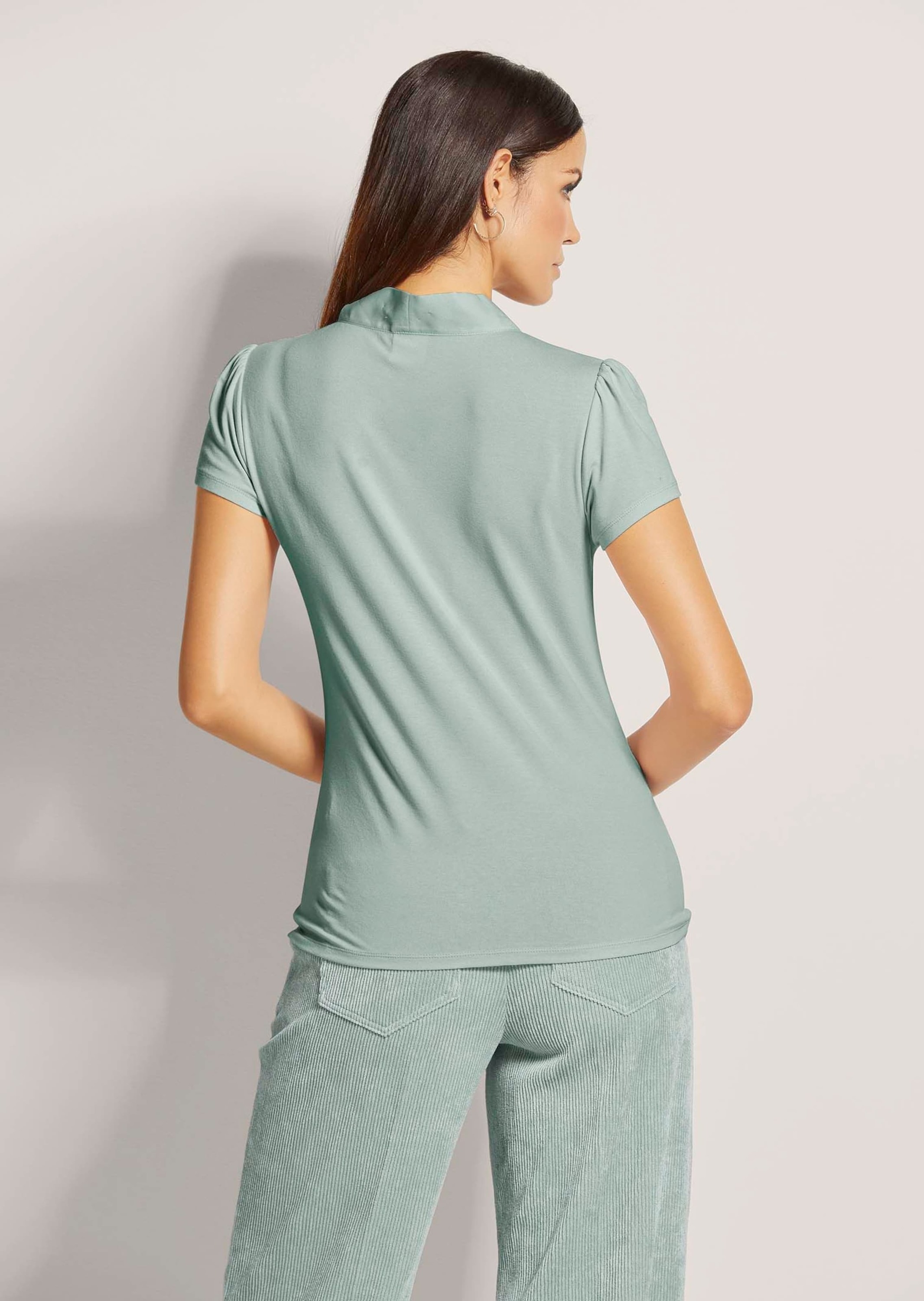 MADELEINE Kurzarmshirt »Blusenshirt Kurzarmoberteil mit Schluppe«