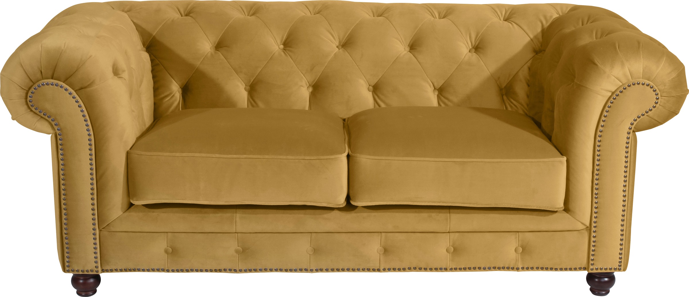 Max Winzer® Polstergarnitur »Old England Chesterfield, hochwertig und elegant«, (3 tlg.), mit edler Knopfheftung, 3-tlg.