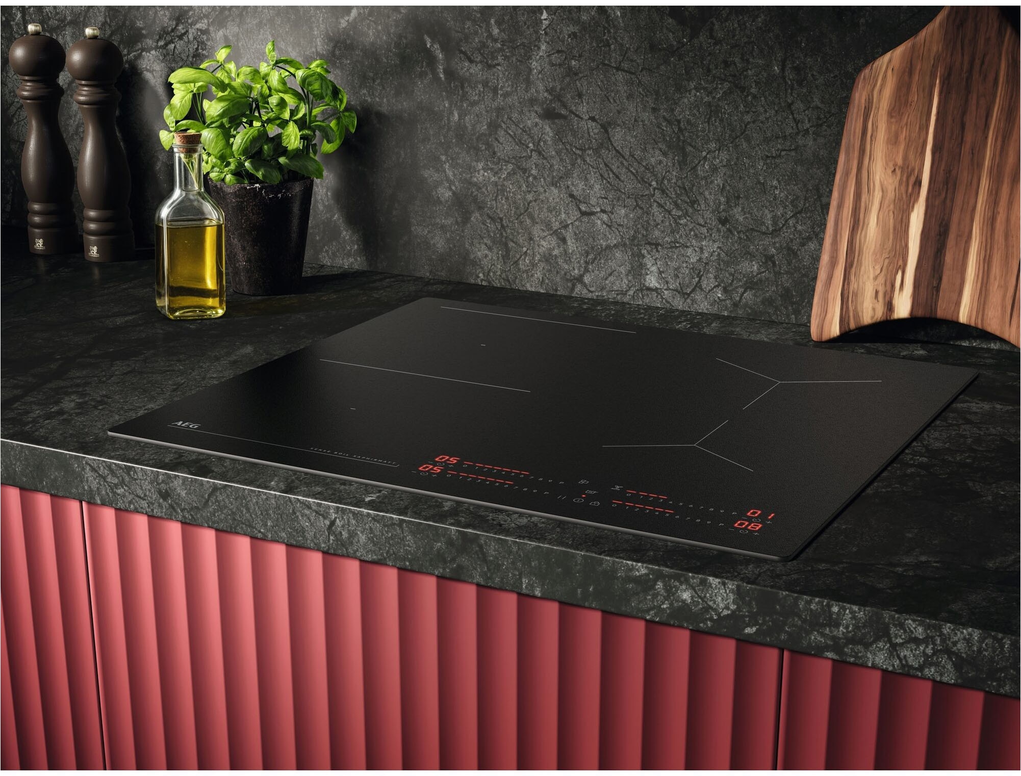 AEG Induktions-Kochfeld »TI64IB1FIZ« AEG SaphirMatt® 10× Kratzresistenz & Anti‑Fingerprint, Made in Germany