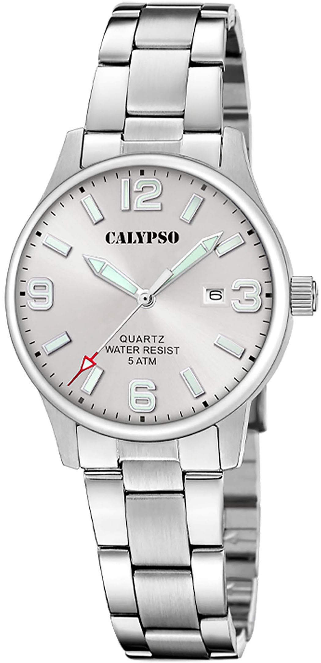 CALYPSO WATCHES Quarzuhr »Basic«, Armbanduhr, Damenuhr, Edelstahlarmband, analog, Tag