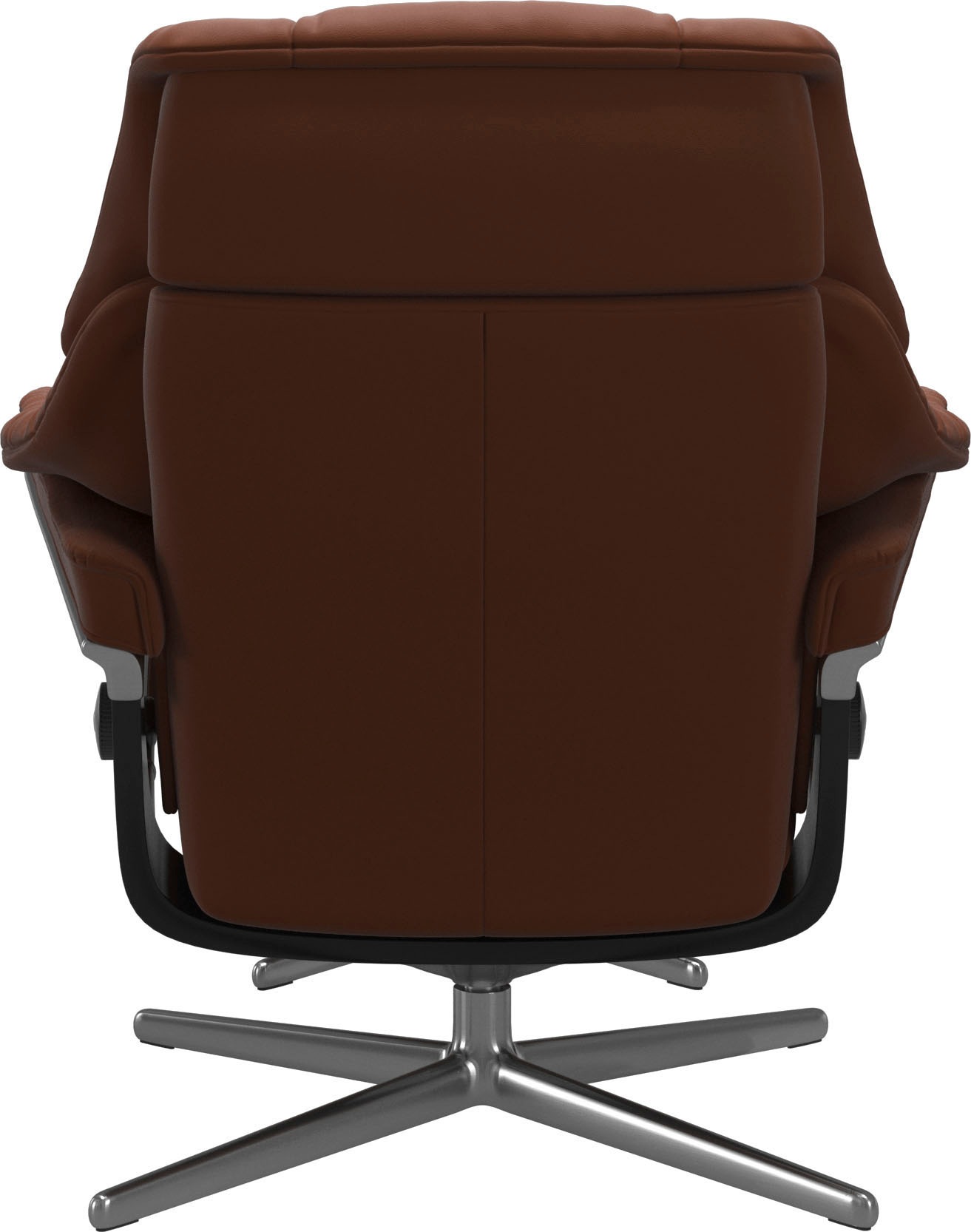 Stressless® Relaxsessel »Reno«, (Set, Relaxsessel mit Hocker), mit Hocker, mit Cross Base, Größe S, M & L, Holzakzent Schwarz
