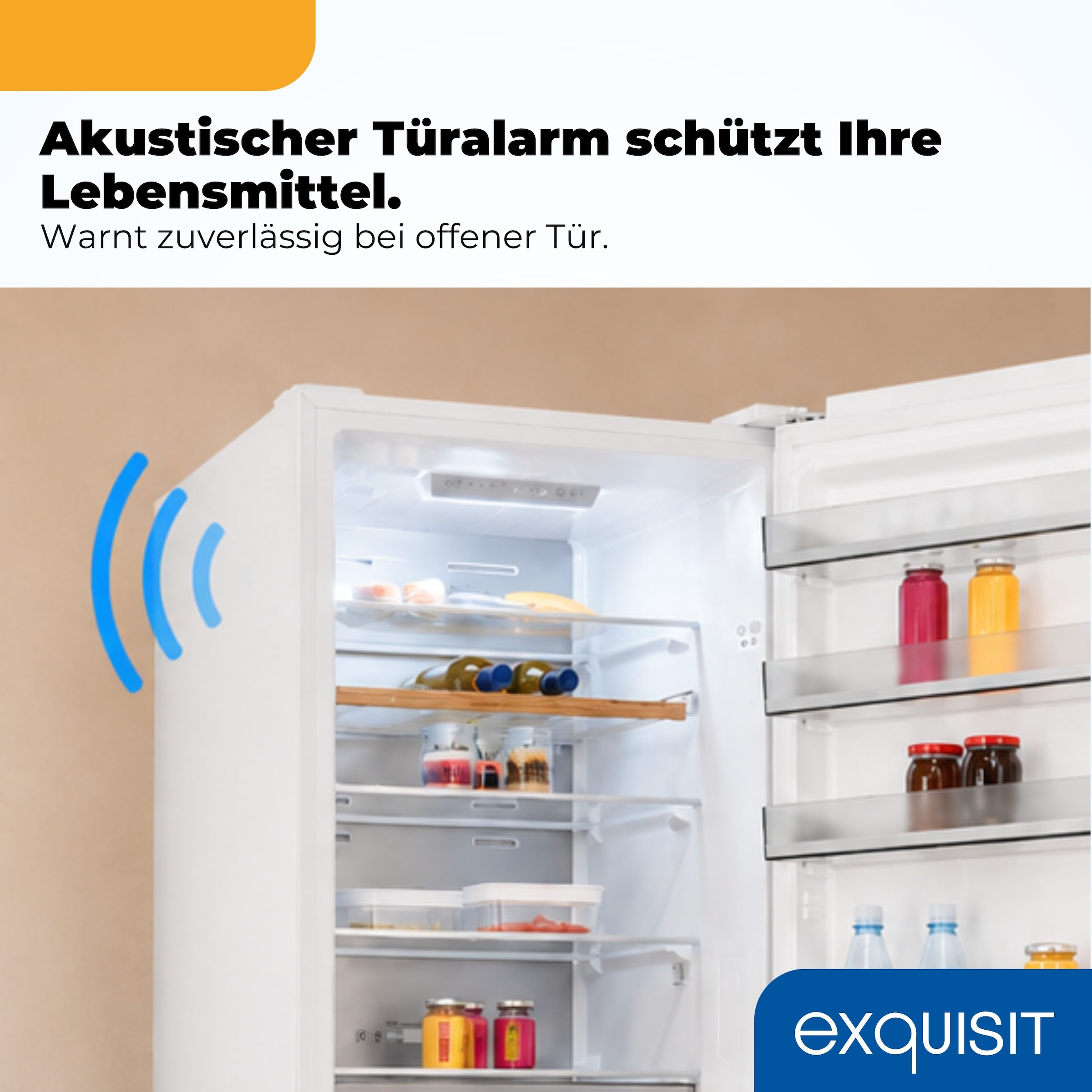 exquisit Kühl-/Gefrierkombination »KGC380-115-NF-040A weiss« 200,5 cm hoch 59,5 cm breit NoFrost-Kühlung – nie wieder abtauen, einfache Pflege & beste Frische