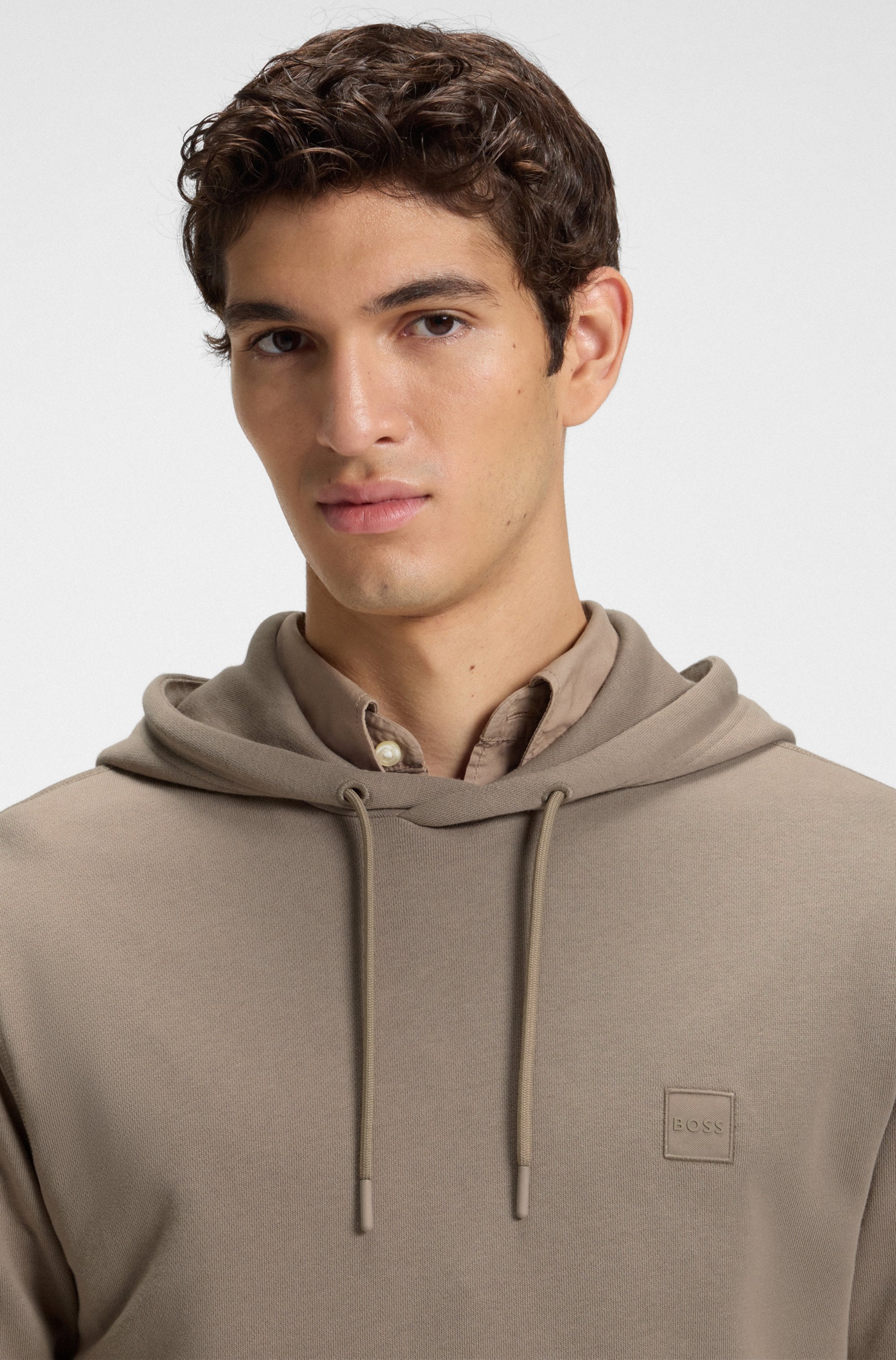 BOSS ORANGE Kapuzensweatshirt »Wetalk«, mit gesticktem BOSS Markenlabel