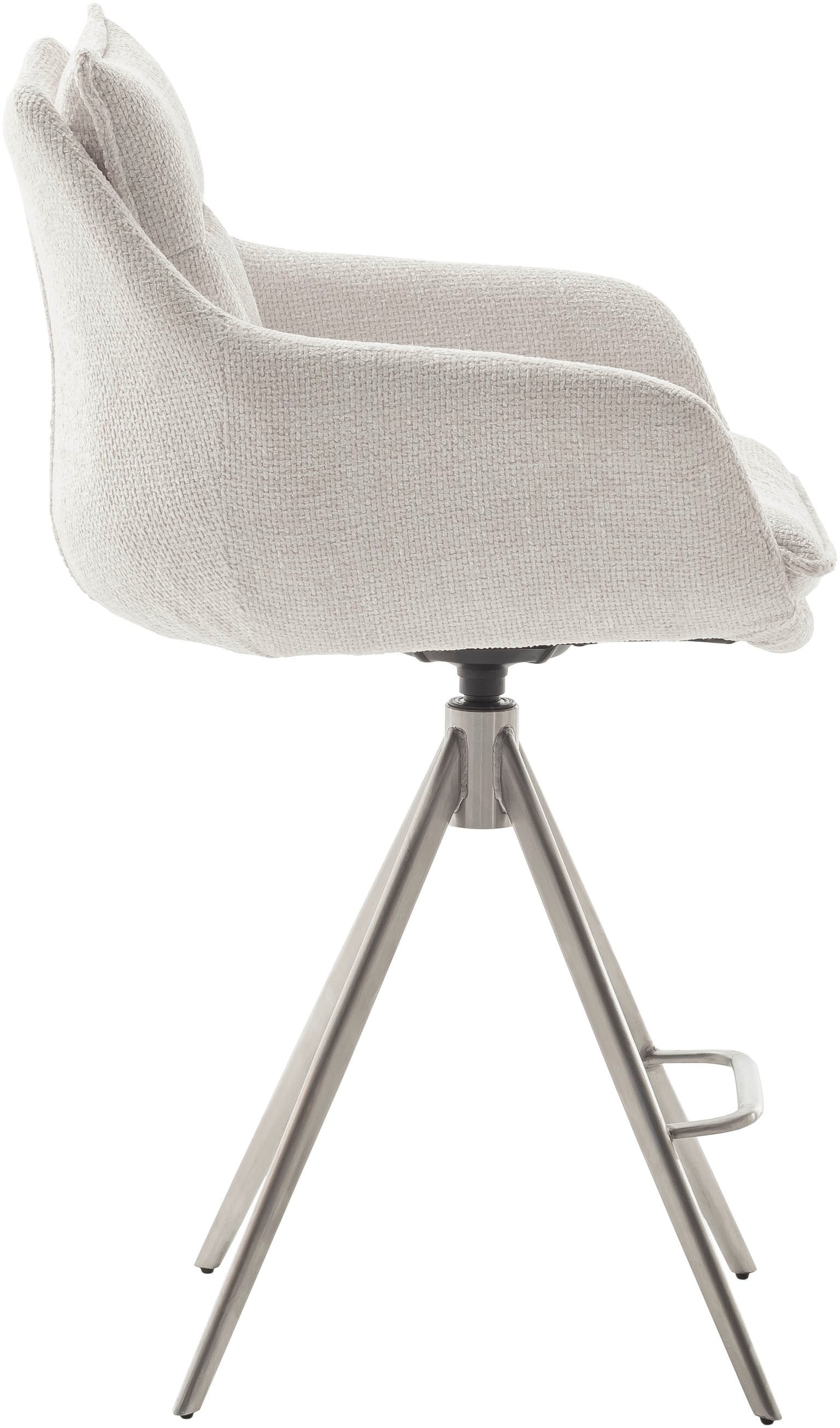 MCA furniture Bistrostuhl »Parker Tresenstuhl mit Armlehnen Tresenhocker«, (Set), 2 St., Struktur weich, Barhocker,Barmoebel,Barstuhl,360° drehbar,mit Lehne,belastbar 120 kg