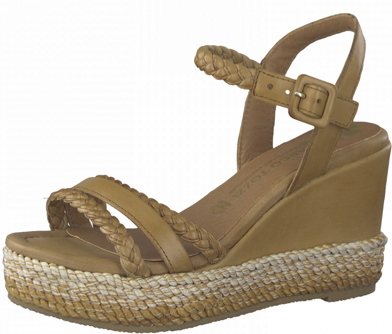 MARCO TOZZI by GMK Keilsandalette, mit schöner Flechtung