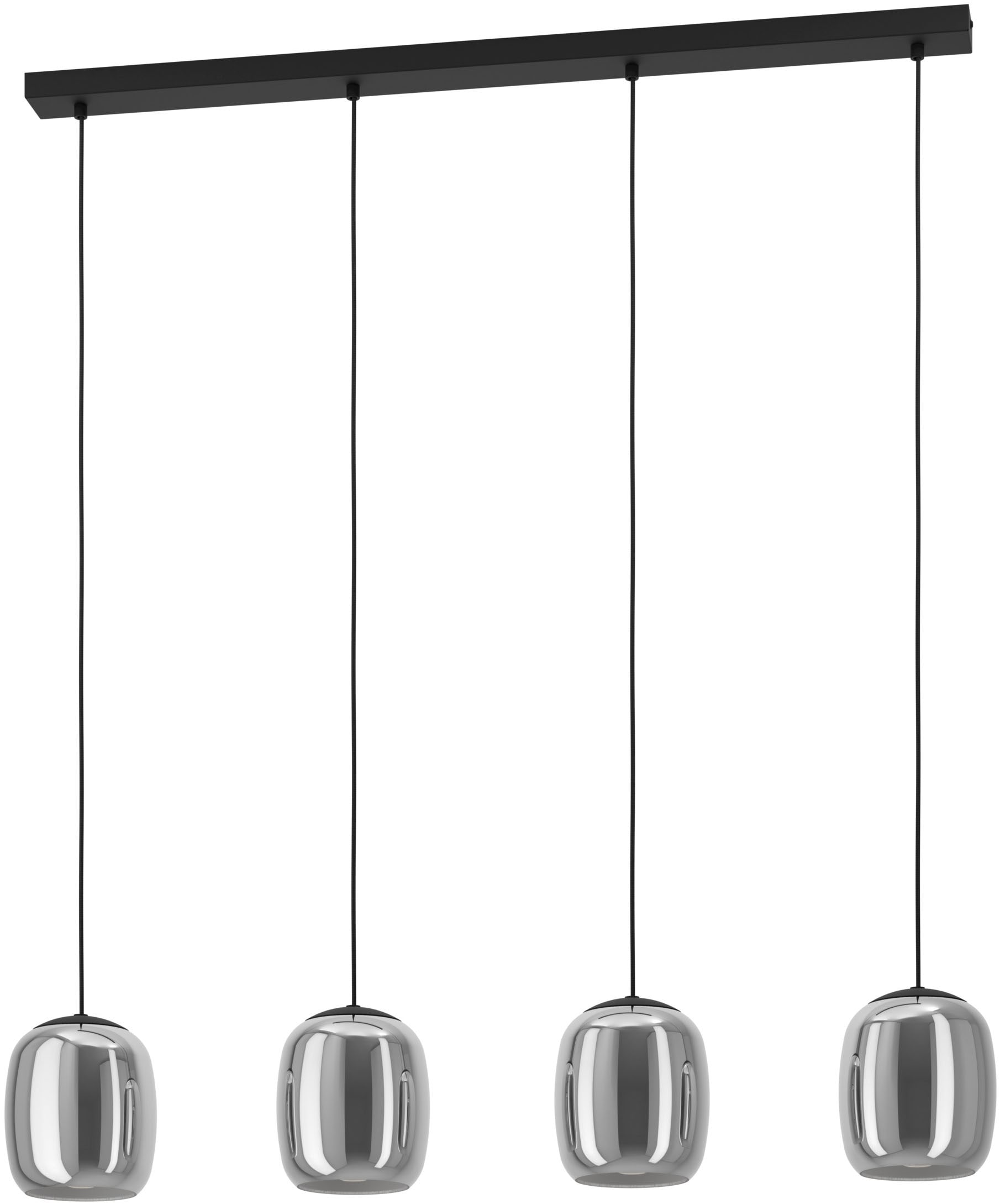 EGLO Hängeleuchte »CIAMPINO Pendellampe - Stahl - E27 - 4X28W - IP20« E27 1 Stk. Hängelampe, Deckenlampe, Wohnzimmer, Esszimmer, L97,5 x B15 x H110 cm