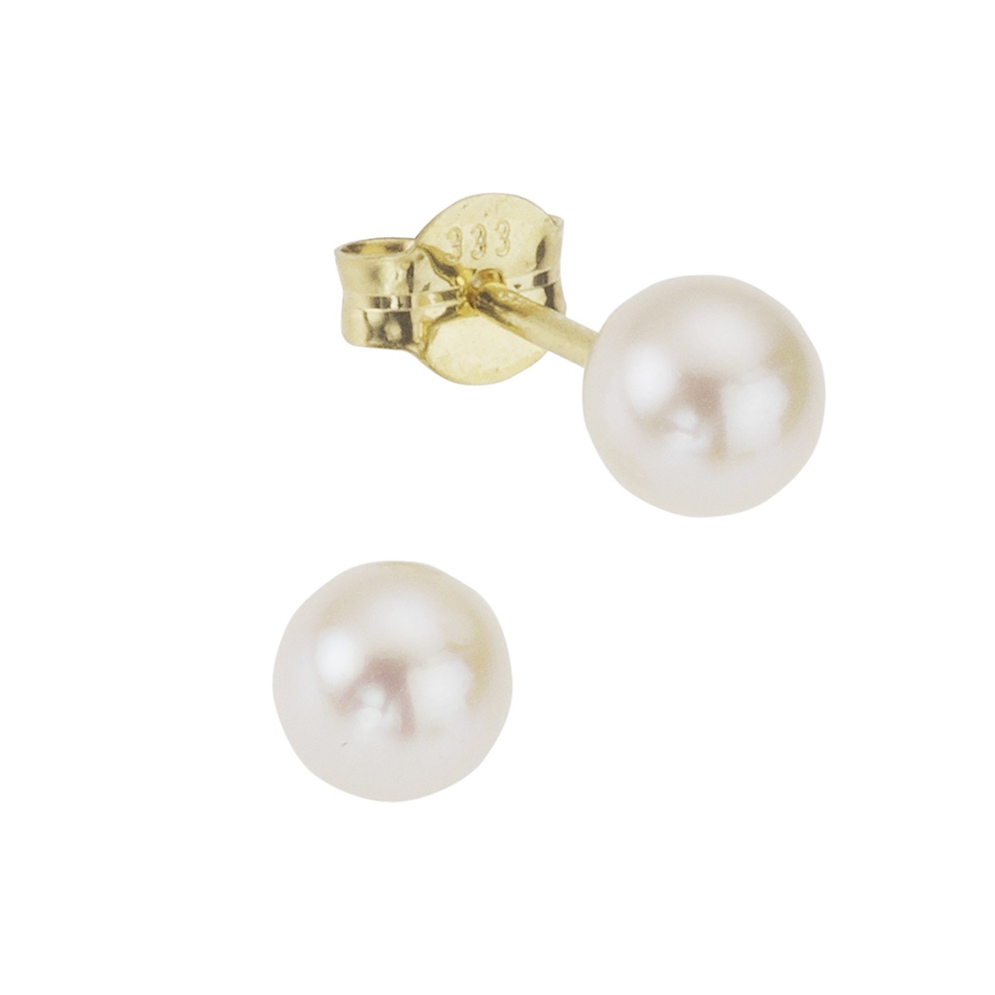 Fascination by Ellen K. Paar Ohrstecker »333/- Gelbgold Süßwasserzuchtperle 7mm«, Ohrstecker