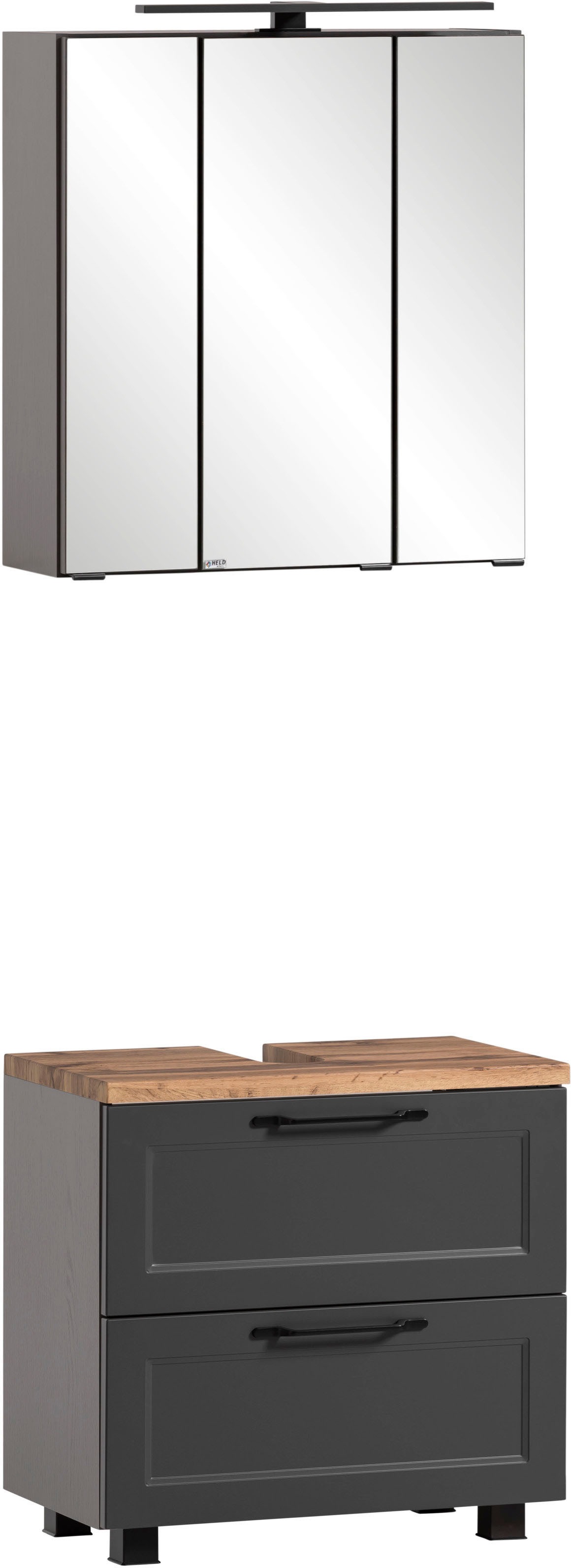 welltime Badmöbel-Set »Lana«, (Komplett-Set, 2 St.), Badezimmer-Set, 2-teilig, 60 cm breit