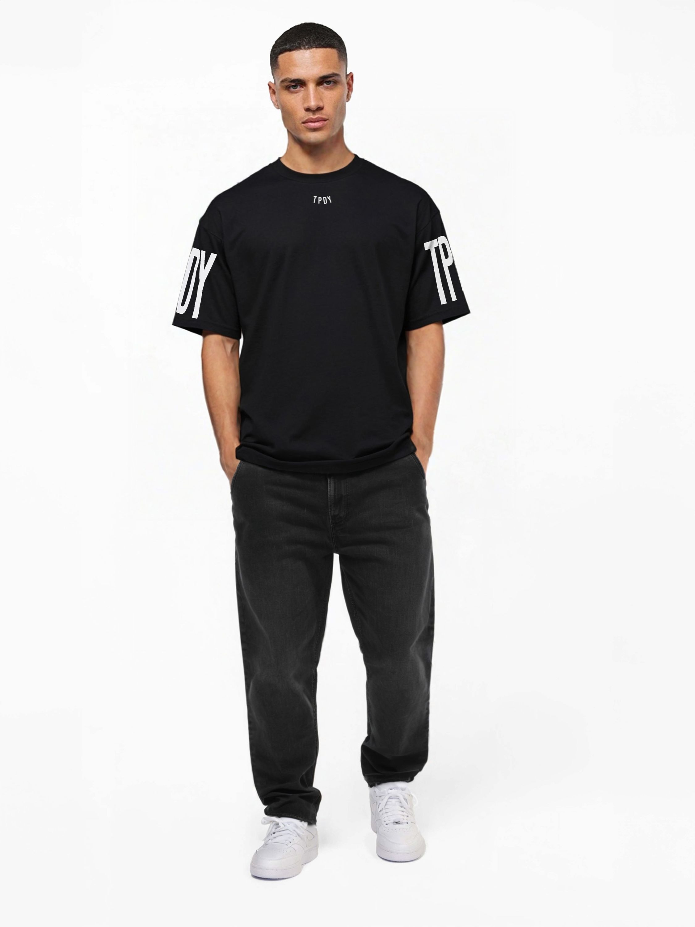 trueprodigy Oversize-Shirt »Viktor Logo Print Oversized Rundhals«