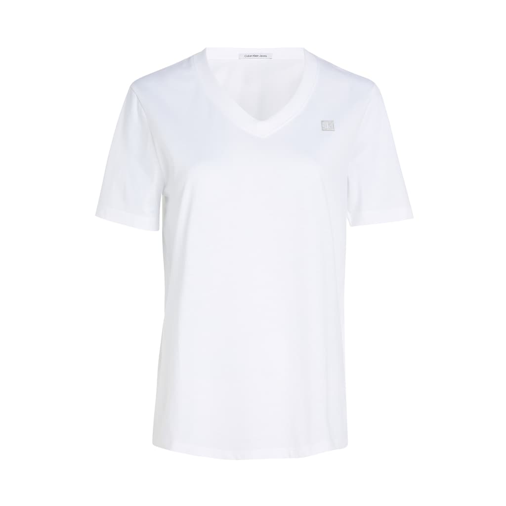 Calvin Klein Jeans T-Shirt »CK EMBRO BADGE V-NECK TEE«