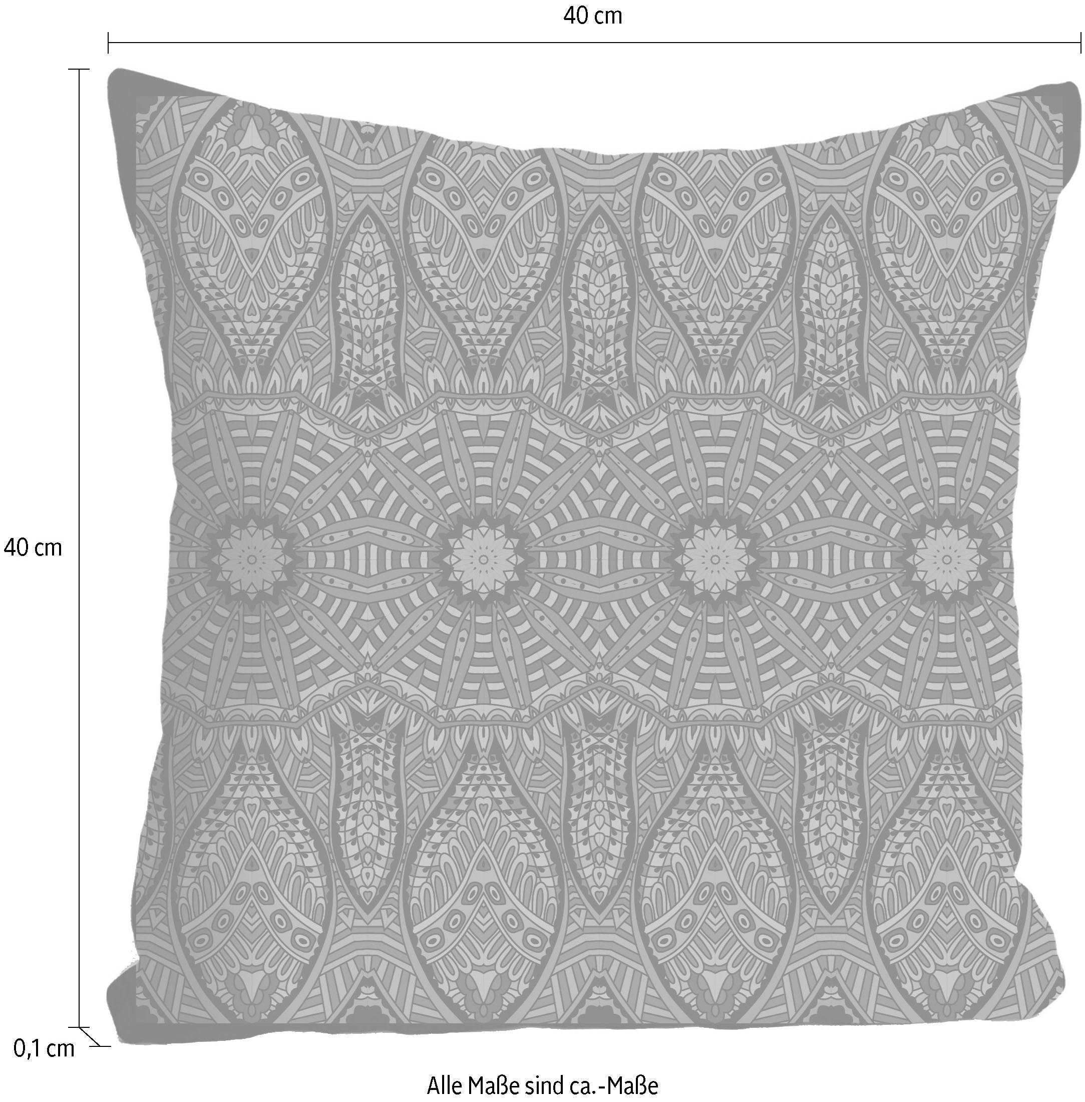 queence Dekokissen »Ornament« Kissenhülle ohne Füllung, 1 Stück