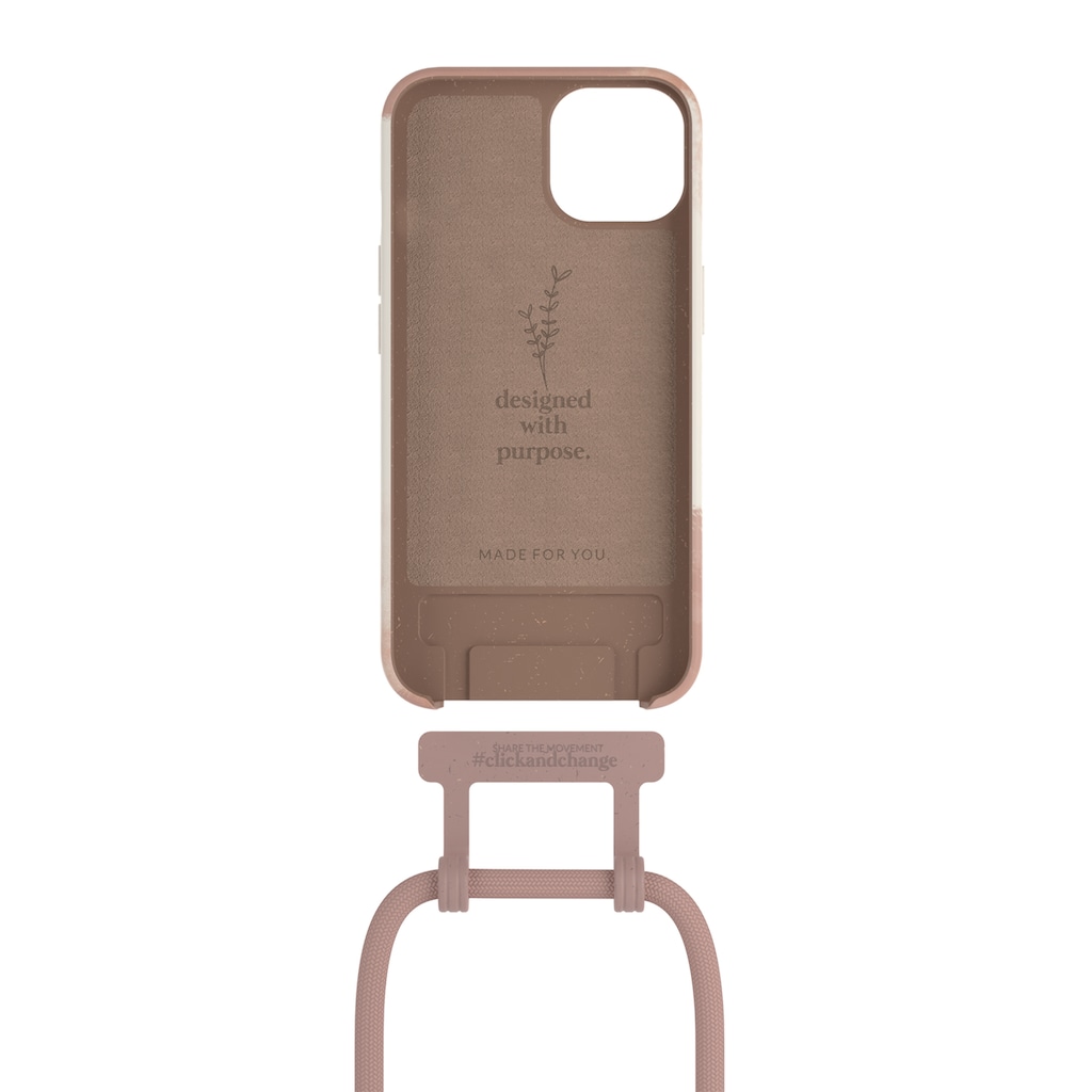Woodcessories Smartphone-Hülle »Change Case Batik 2 in 1 Bio - iPhone 13 Mini«, iPhone 13 Mini