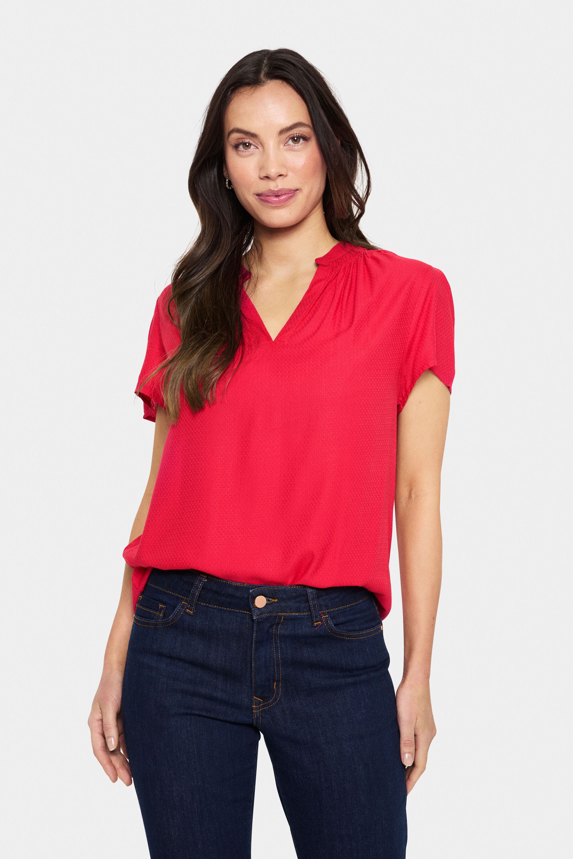 Saint Tropez Kurzarmbluse »Kurzarm-Bluse BrittaSZ«