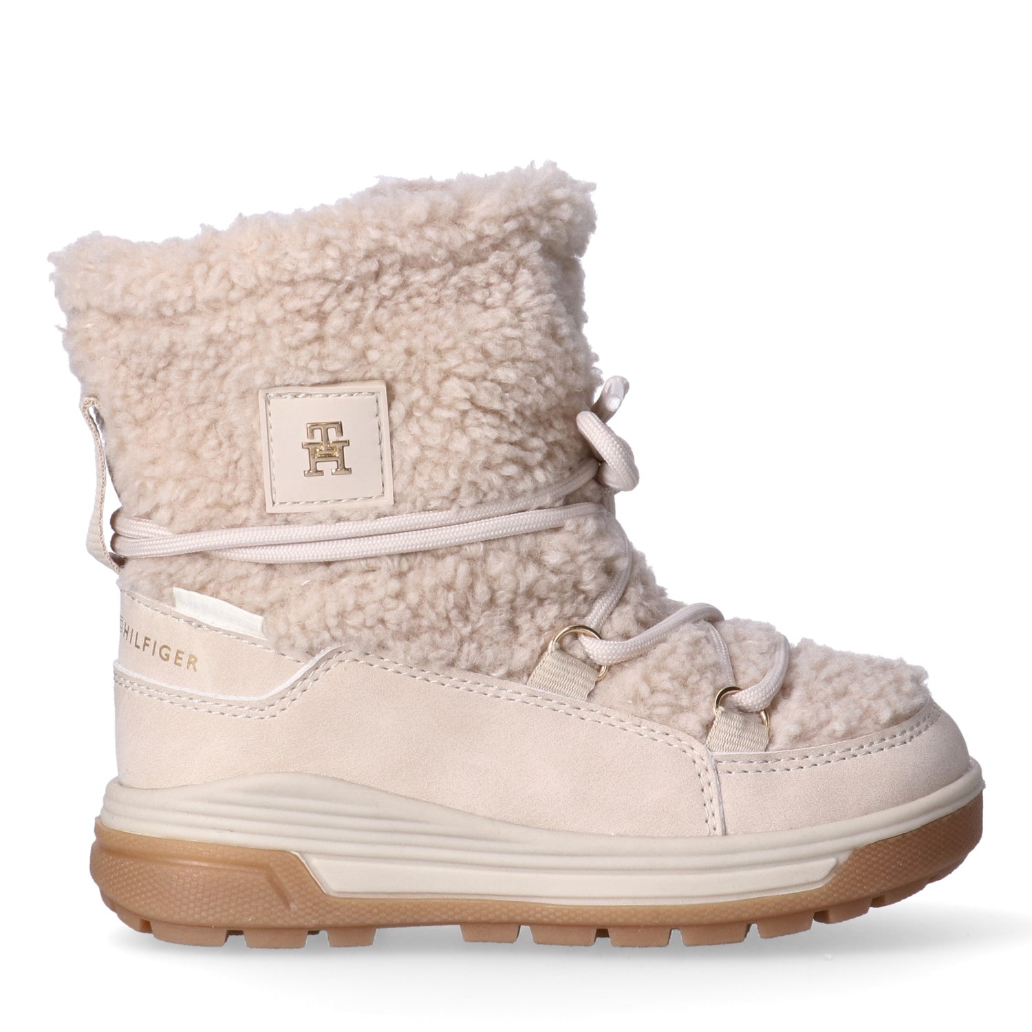 Tommy Hilfiger Winterboots  Stiefelette, im coolen Moonboots Design, aufgesetzte Schnürung