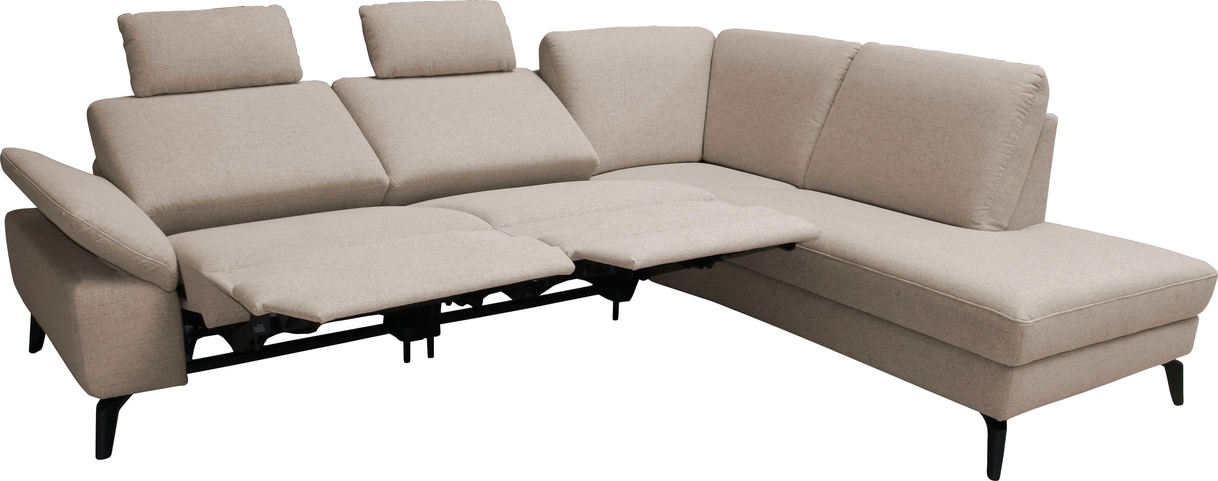 alina Ecksofa, inkl. Kopfstützen, wahlweise mit Relaxfunktion, Breite: 267 cm