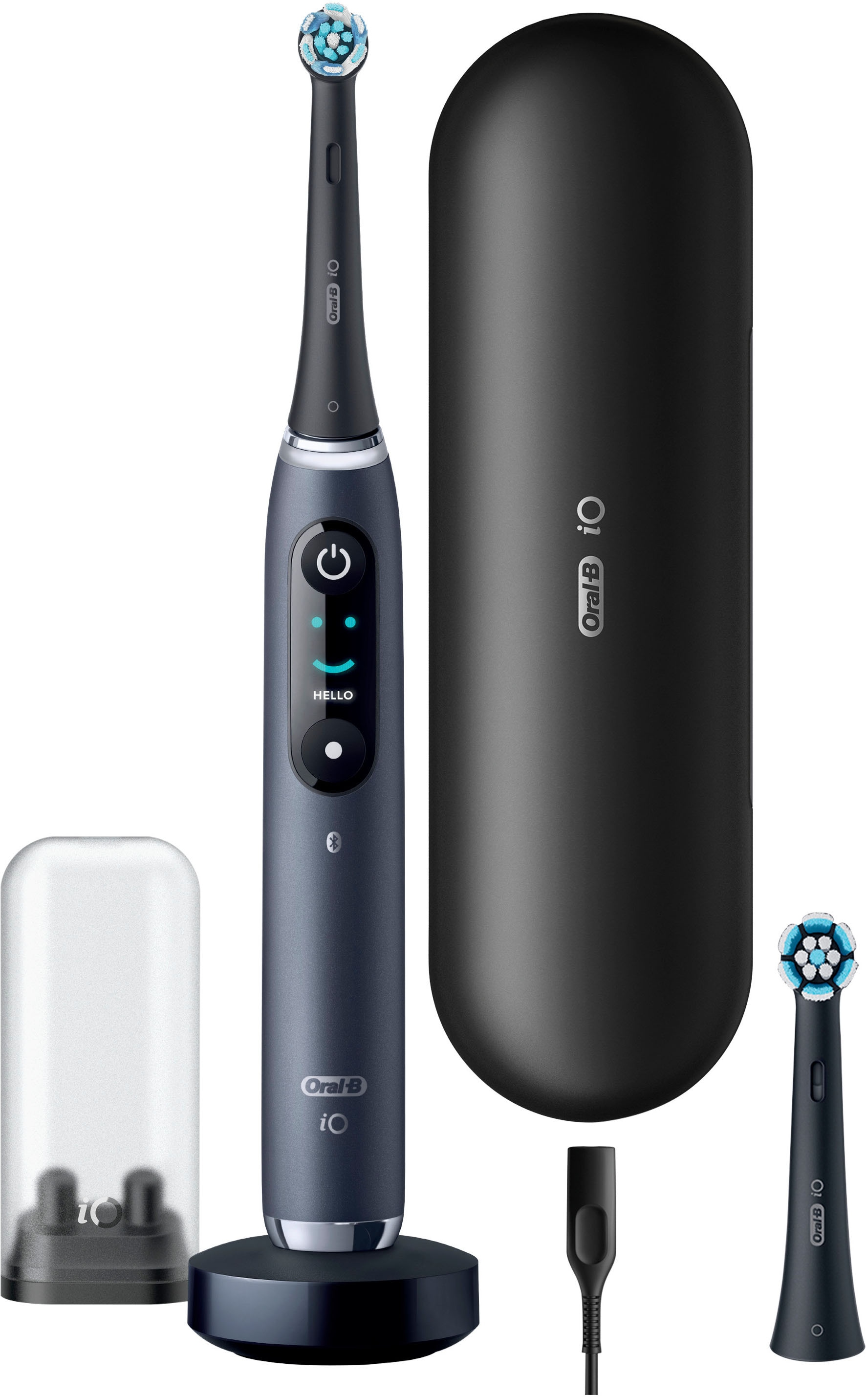 Oral-B Elektrische Zahnbürste »Oral-B iO Series 9« 2 Stk. Aufsteckbürsten 7 Putzmodi für Zahnpflege, 3D-Analyse, Farbdisplay & Lade-Reiseetui