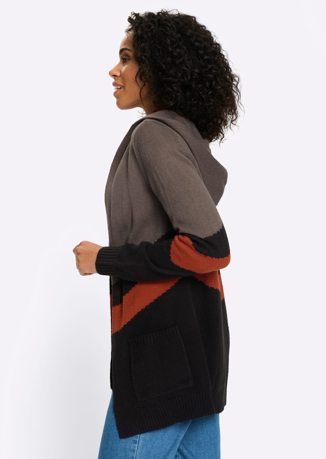 Classic Basics Longstrickjacke