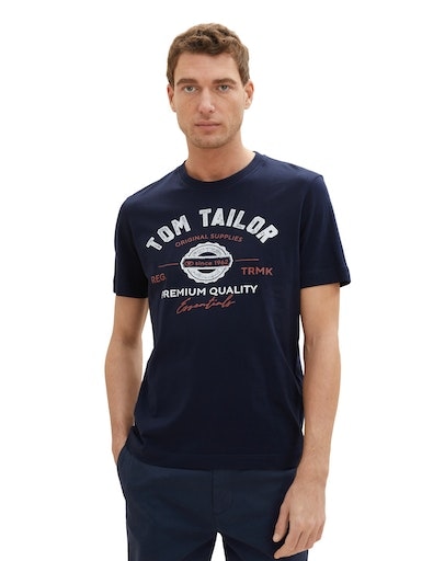 shoppen Logofrontprint TAILOR OTTO T-Shirt, mit TOM online bei großem