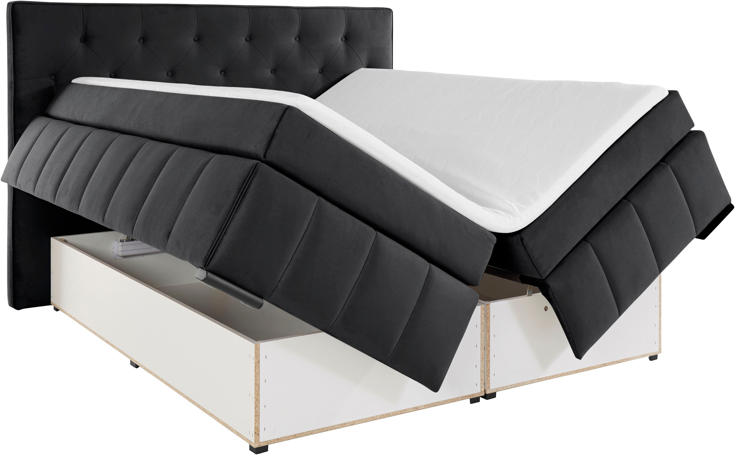 COLLECTION AB Boxbett »Vancouver«, inkl. Topper, 3 Matratzenarten und in H2, H3 und H4 wählbar