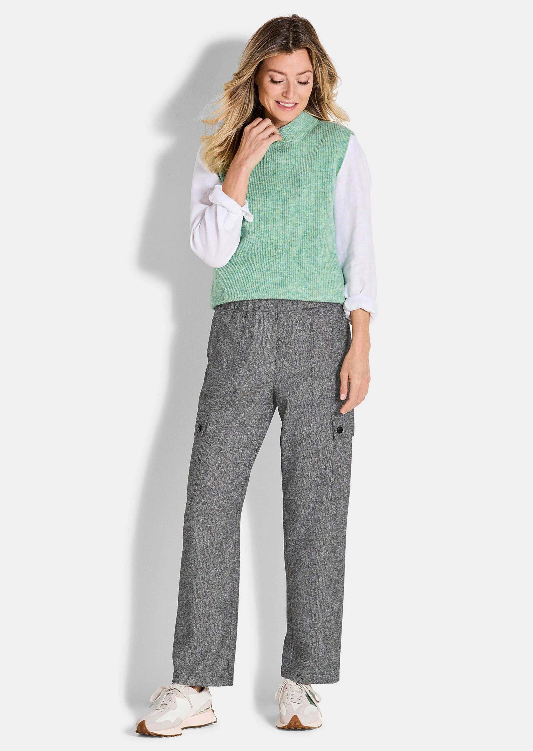 GOLDNER Schlupfhose »Cargohose VERA aus Viskose-Jersey«