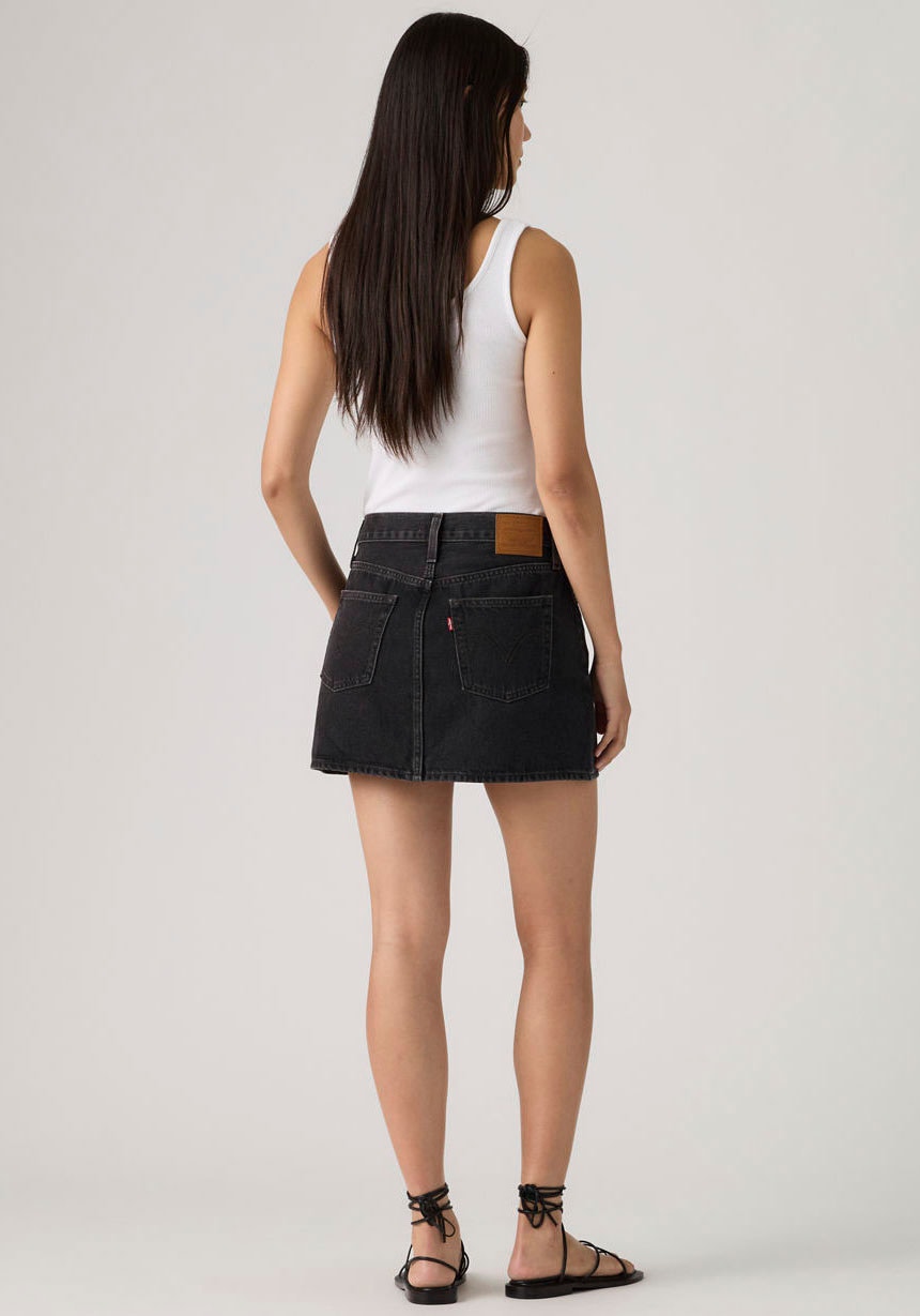 Levi's® Jeansrock »ICON SKIRT« mit Used-Effekten und ausgefransten Kanten