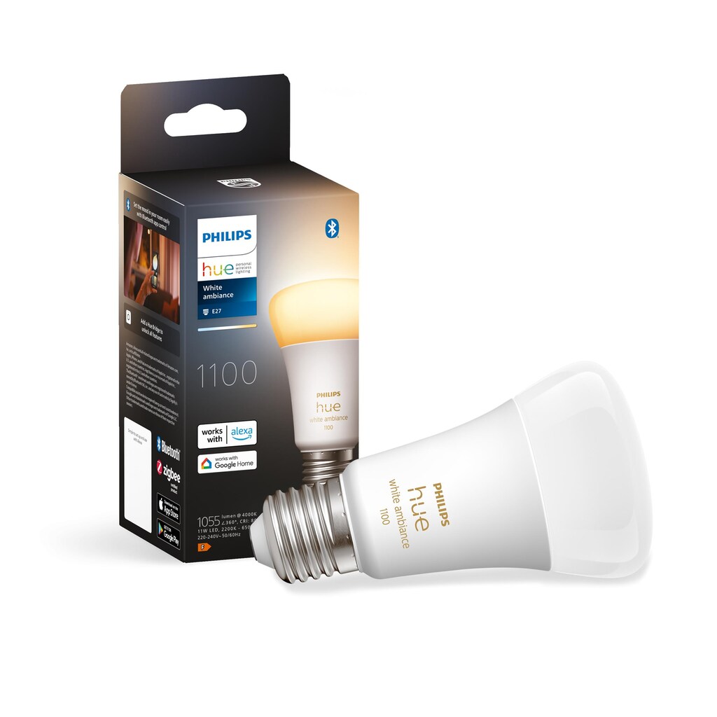 Philips Hue Smarte LED-Leuchte »White Ambiance E27 Einzelpack 1100«