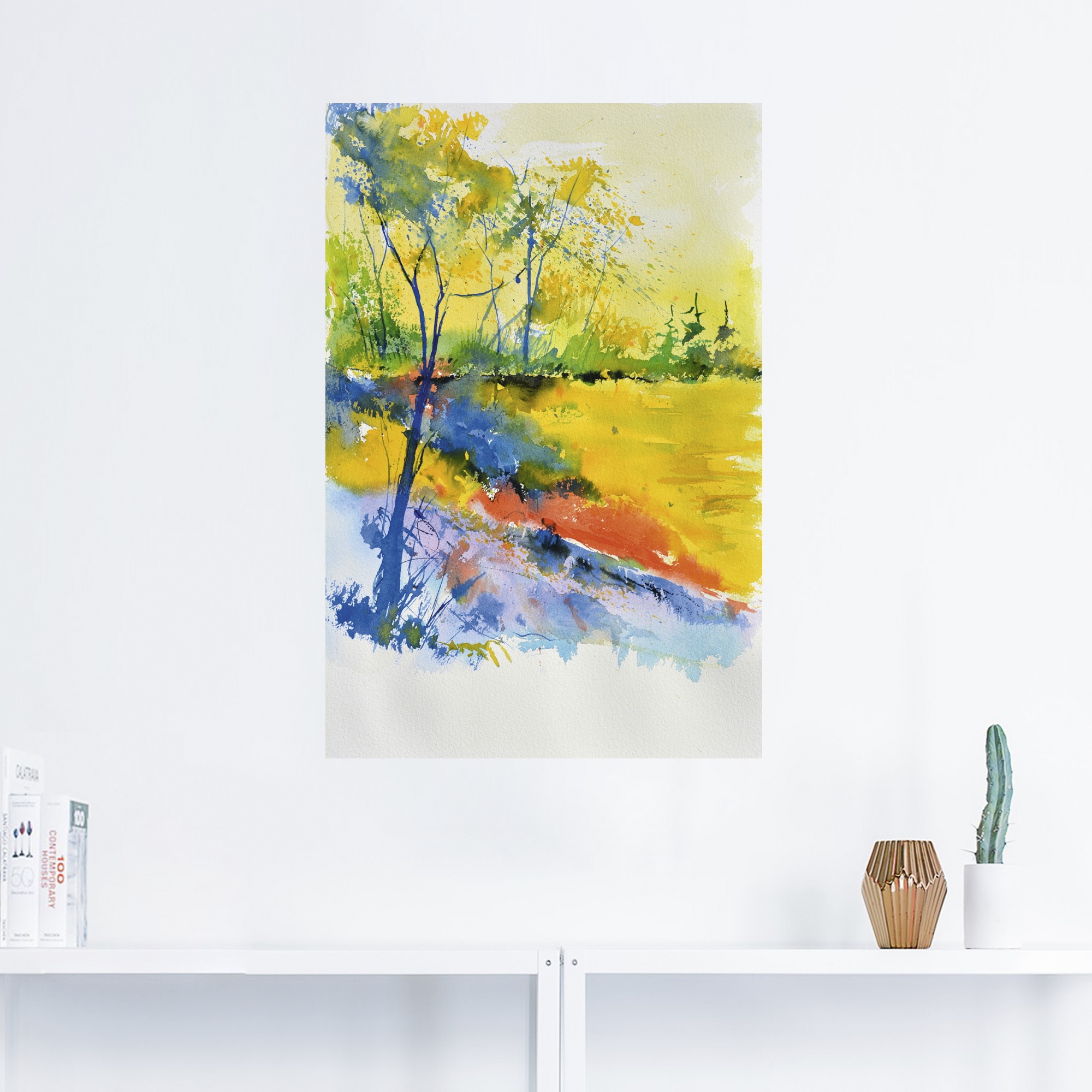 Artland Wandbild »Landschaft im Sonnenlicht«, Wald, (1 St.), als Alubild, Outdoorbild, Leinwandbild, Poster, Wandaufkleber