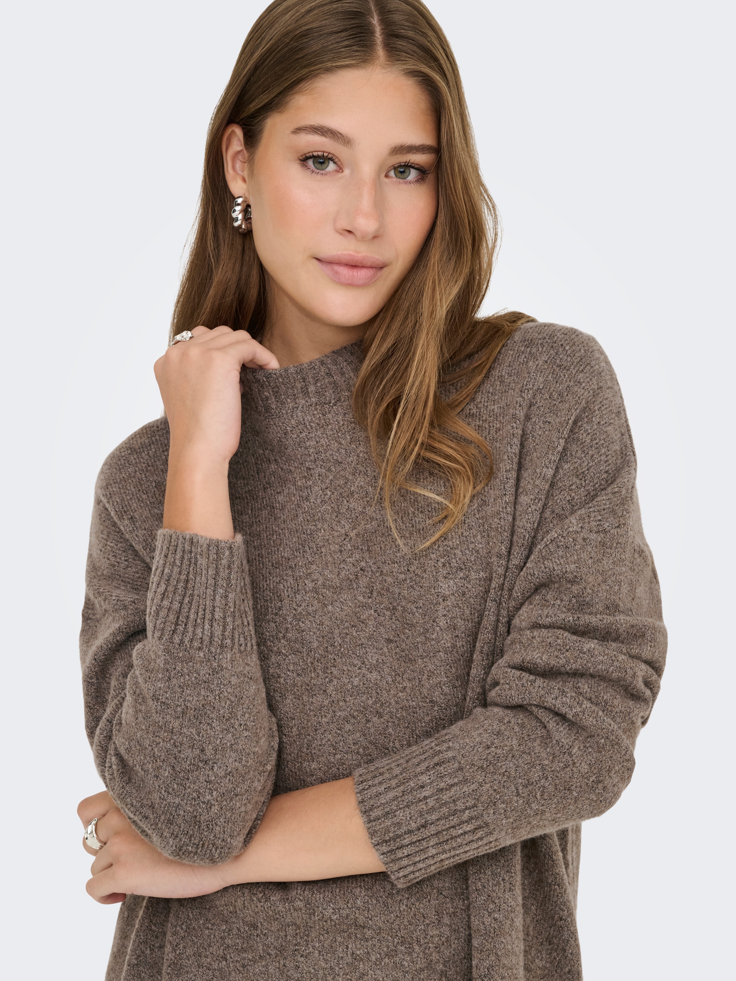 ONLY Strickpullover »ONLHAZEL LS HIGHNECK OVERS PULL KNT NOOS«