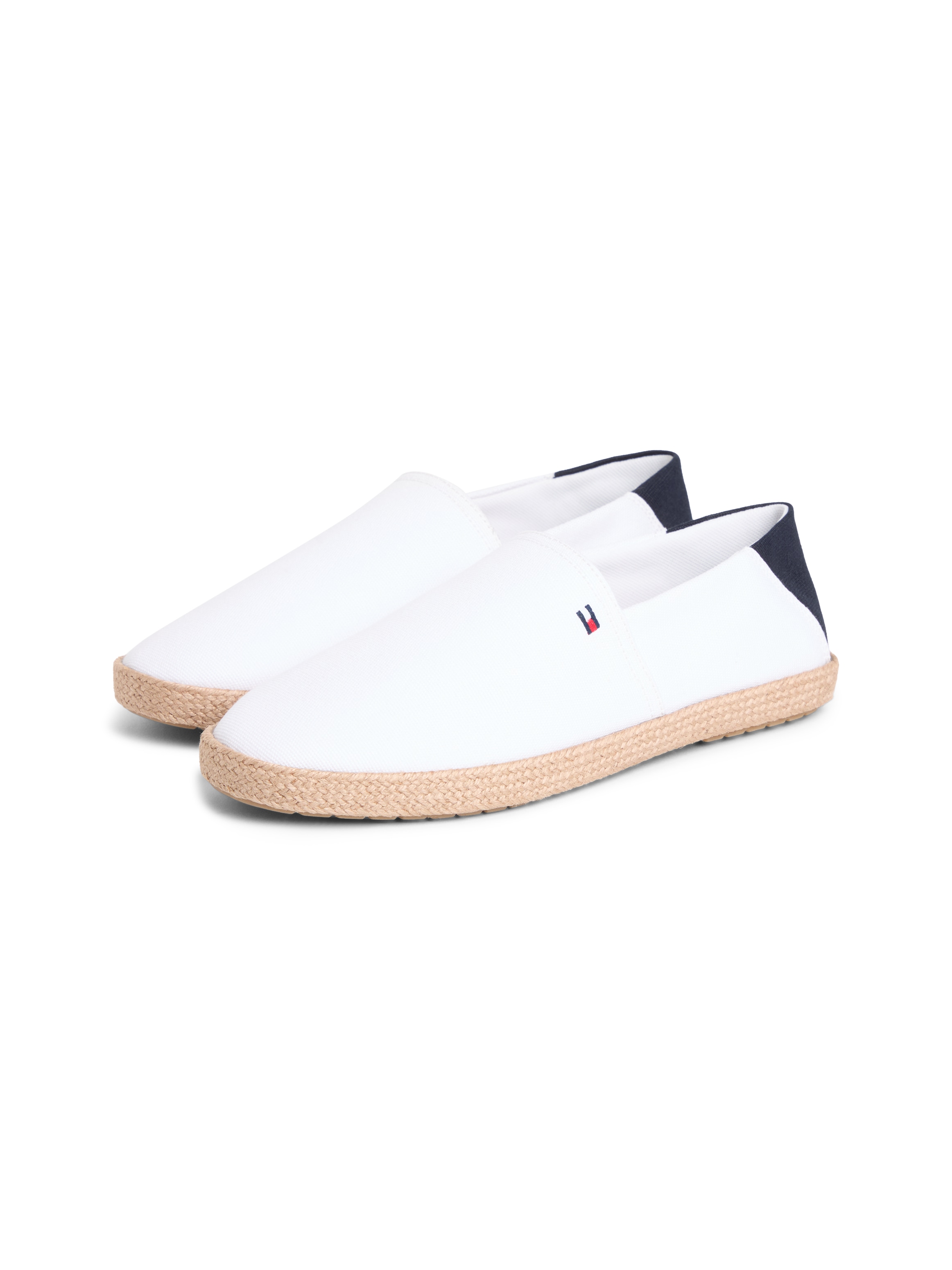 Tommy Hilfiger Espadrille »CORE HILFIGER ESPADRILLE TEXTILE«  Slipper, Schlupfschuh, Flats mit typischem Jutebezug