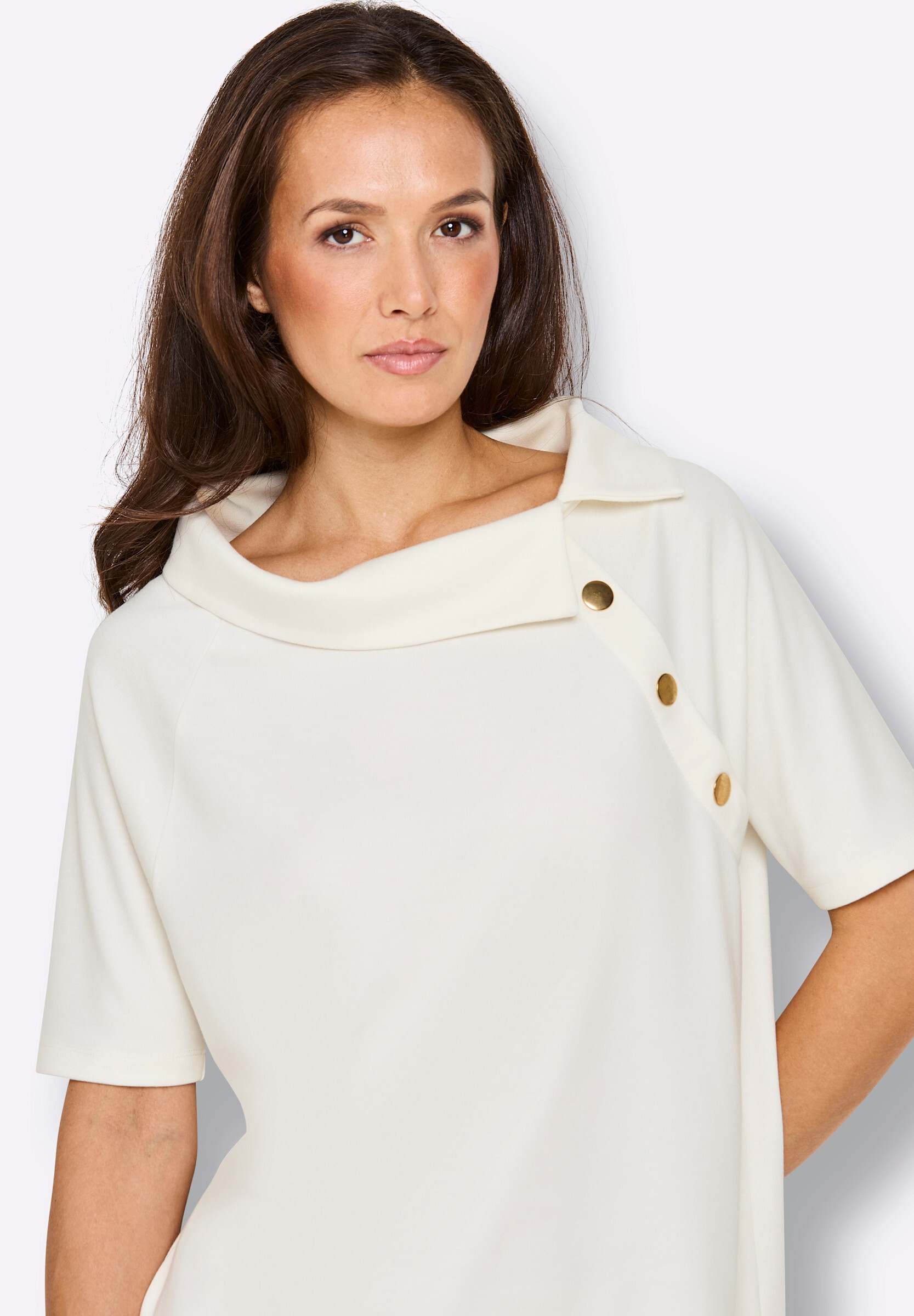 creation L T-Shirt »Modal-Shirt Kurzarmshirt«