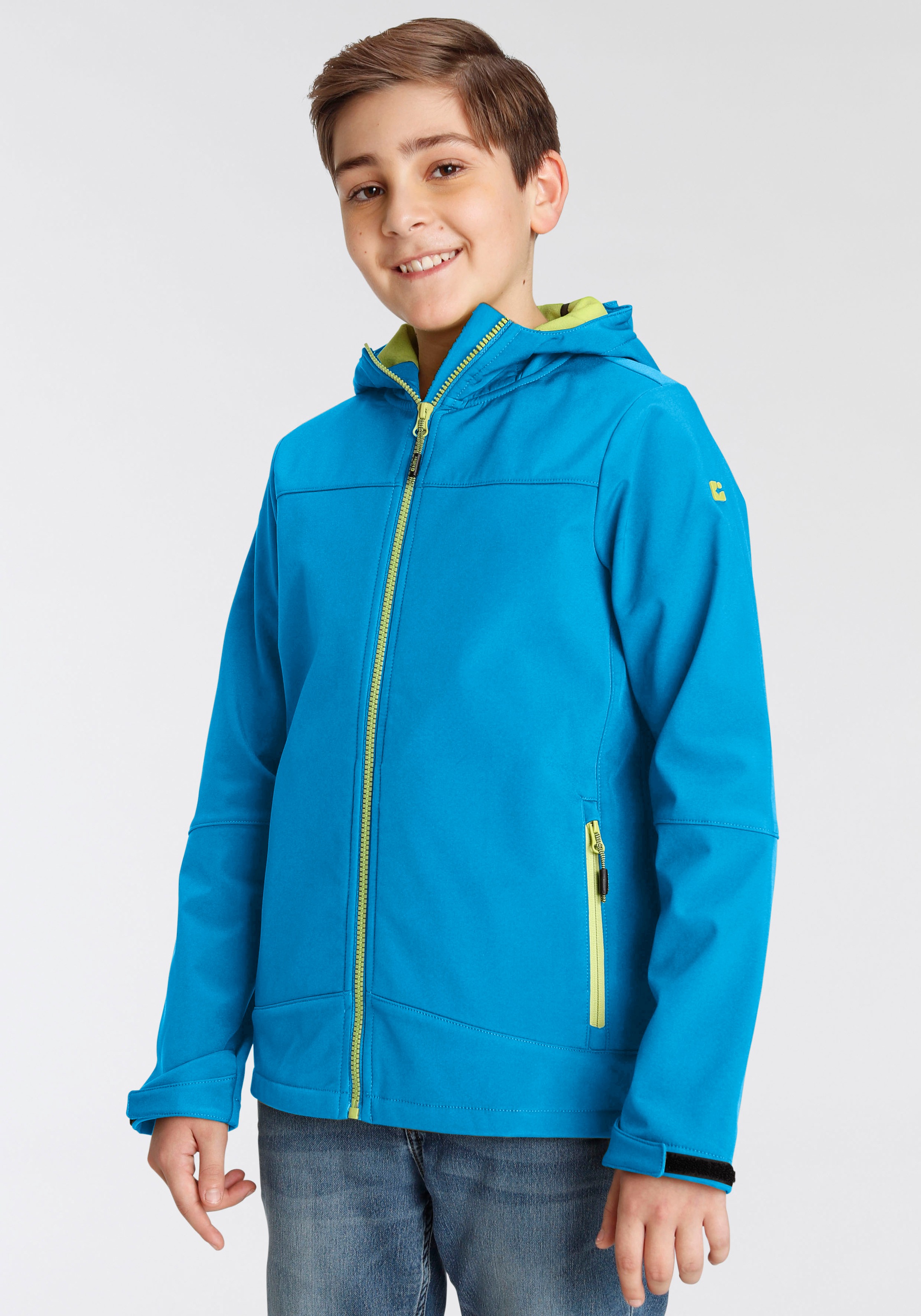 Killtec Softshelljacke »BYS SFTSHLL JCKT OT«, (1 St.), mit Kapuze, Übergangsjacke, Wasserabweisend & Windabweisend, für Kinder