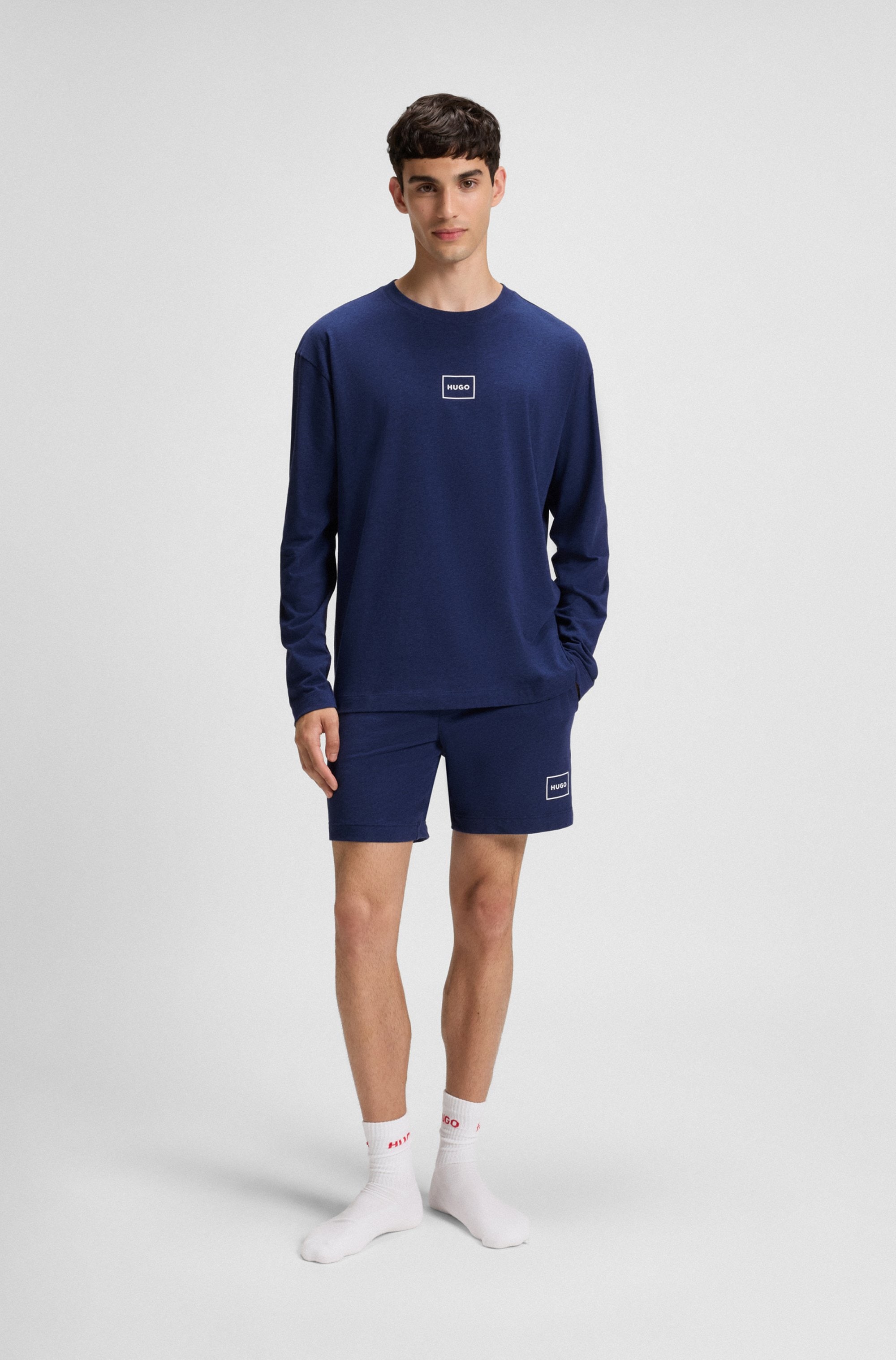 HUGO Underwear Langarmshirt »T-Shirt Laze Longsleeve«, mit Rundhalsausschnitt