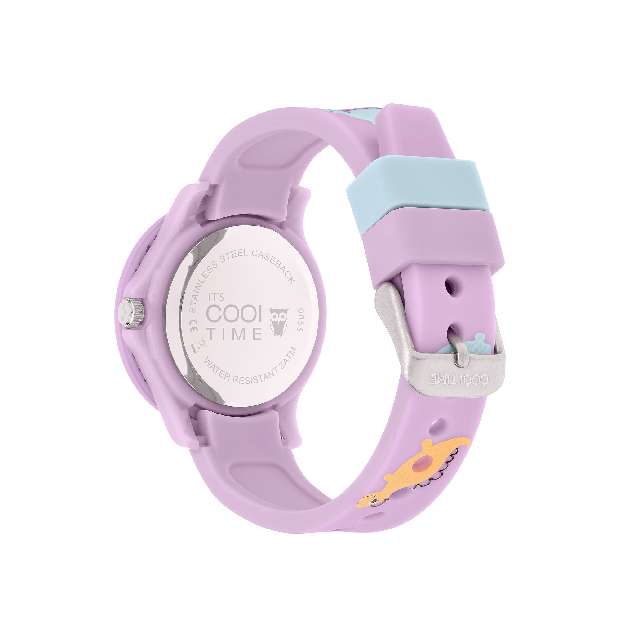 COOL TIME Quarzuhr »The Cool Pink Dino«, Armbanduhr, Silikonarmband, Kinderuhr, Mädchen, analog