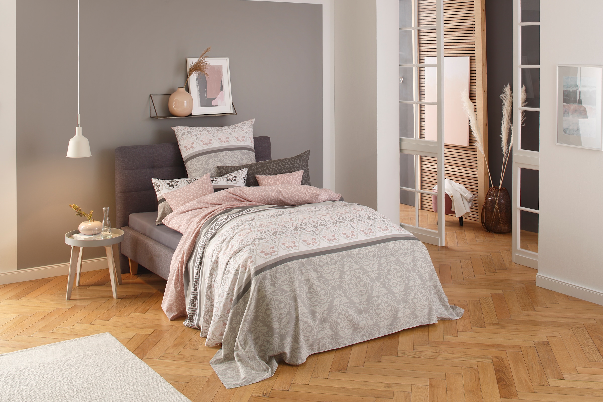 Home affaire Tagesdecke »Cremona leichte Tagesdecke, Wohndecke, Überwurf für Bett oder Sofa, Material 100% Baumwolle, Einzelbett, Doppelbett, Melangeoptik, Ornamente, Kinder- und Erwachsenendecke«