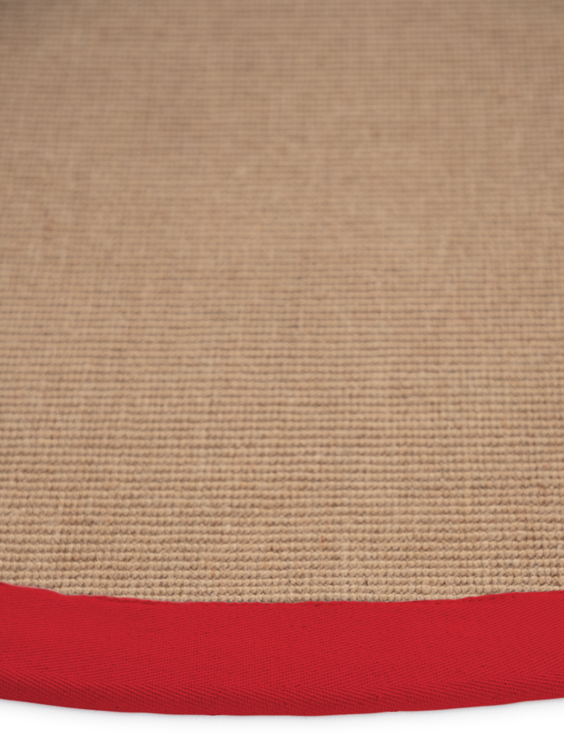 carpetfine Sisalteppich »Sisal«, rund, 5 mm Höhe, mit farbiger Bordüre, Anti-Rutsch Rückseite