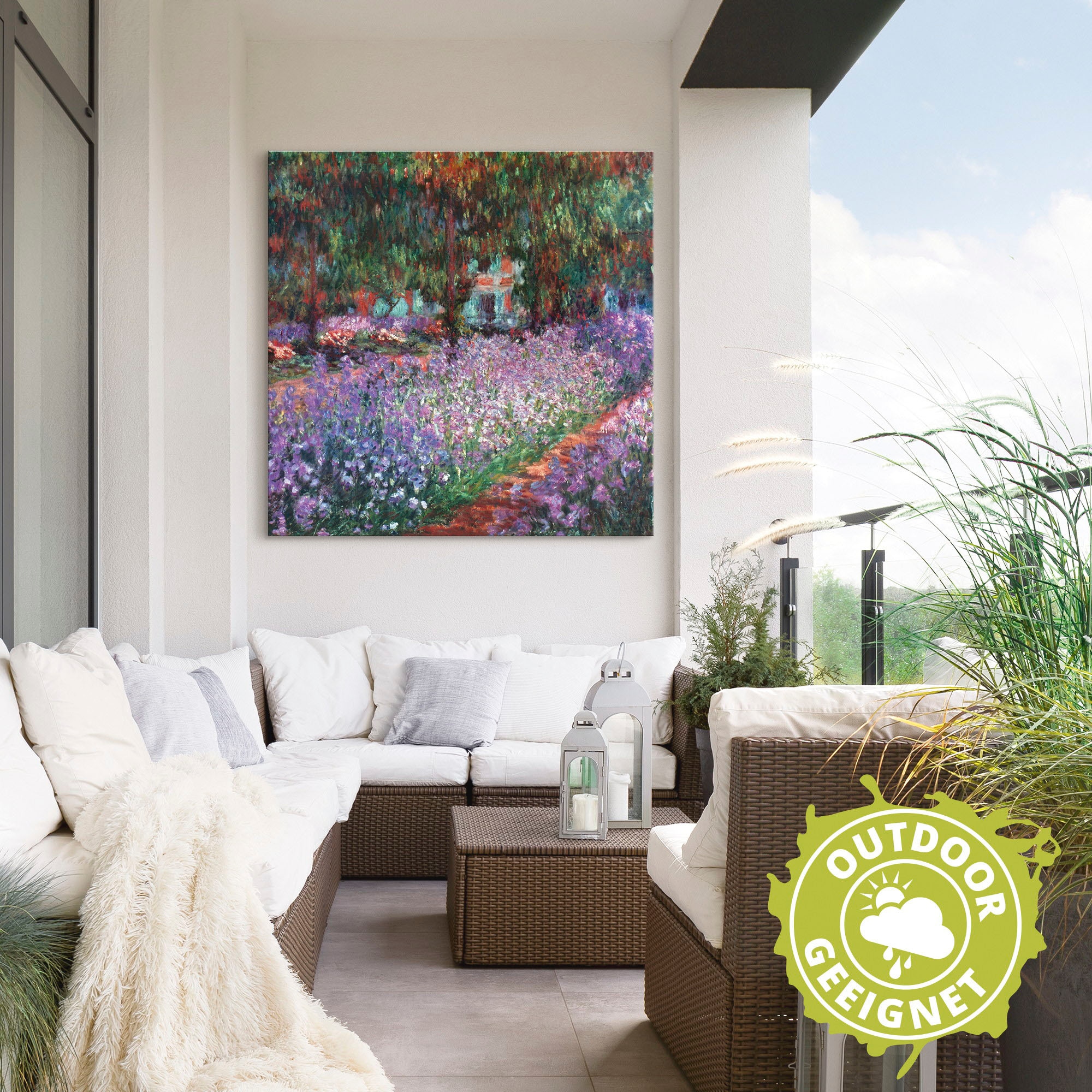 Artland Wandbild »Der Garten des Künstlers bei Giverny« Garten 1 Stk. tlg. als Alubild, Outdoorbild, Leinwandbild in verschied. Größen