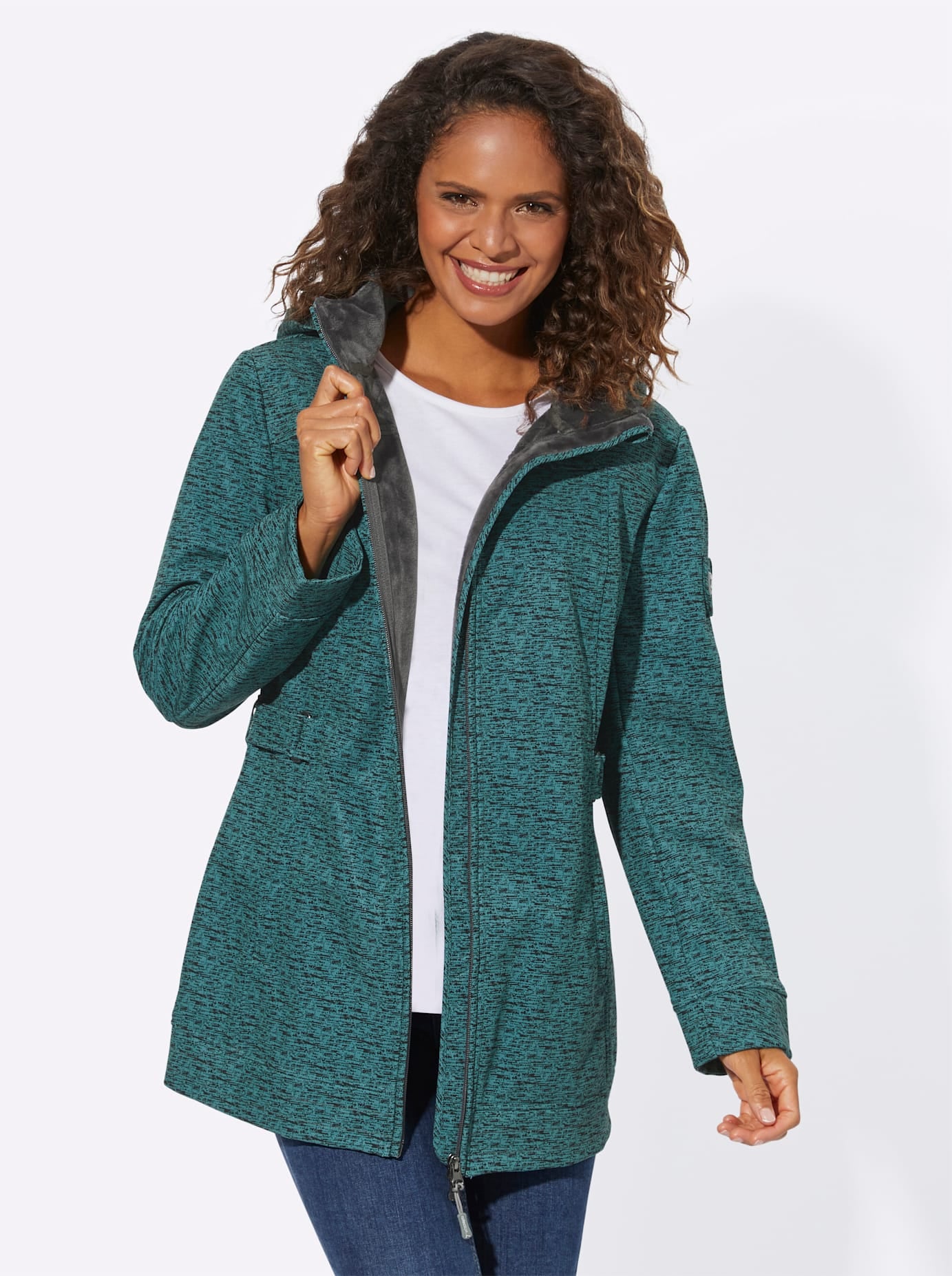Casual Looks Softshelljacke, mit Kapuze