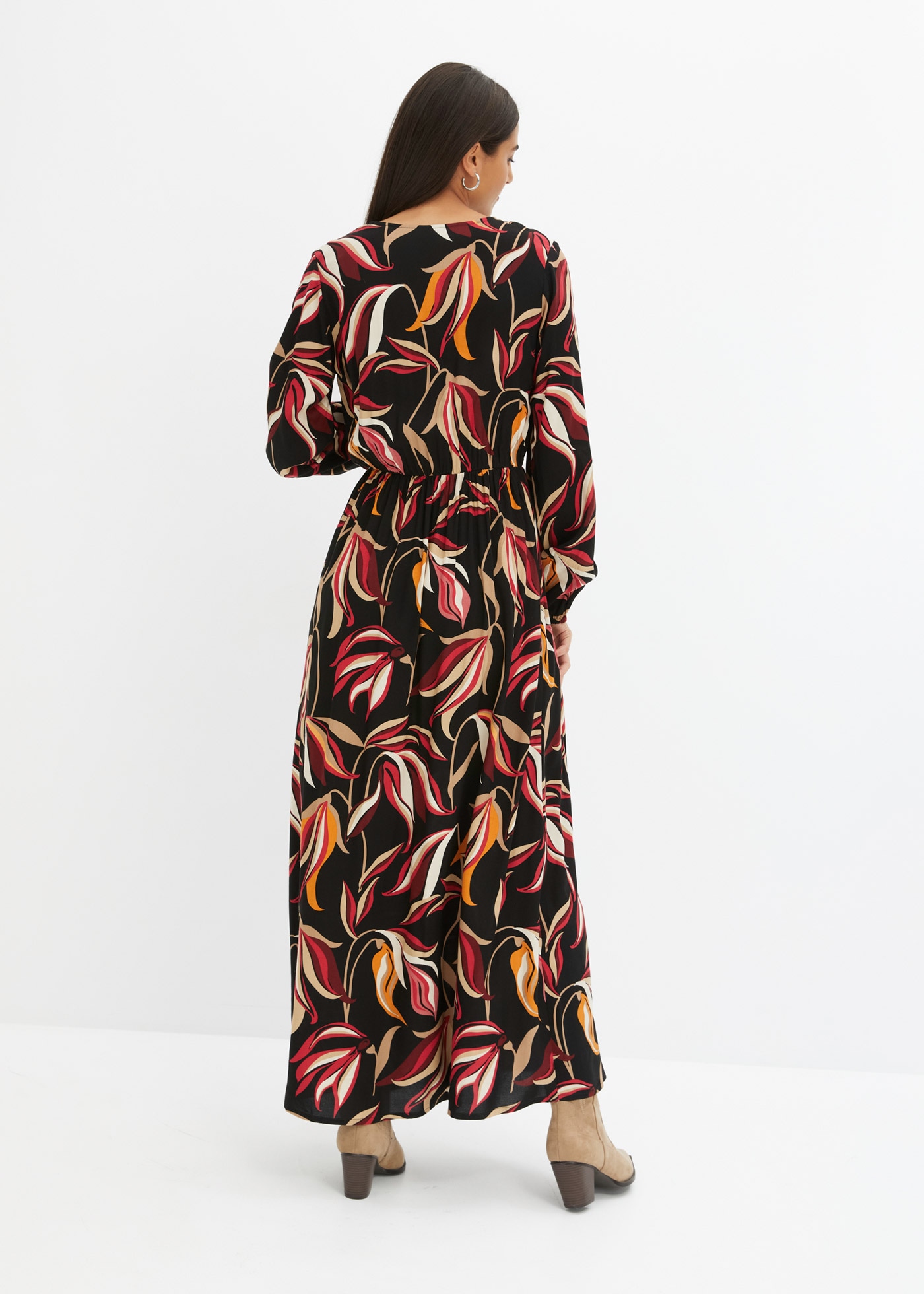 bonprix Maxikleid »Maxikleid aus reiner Viskose« Maxikleid aus reiner Viskose