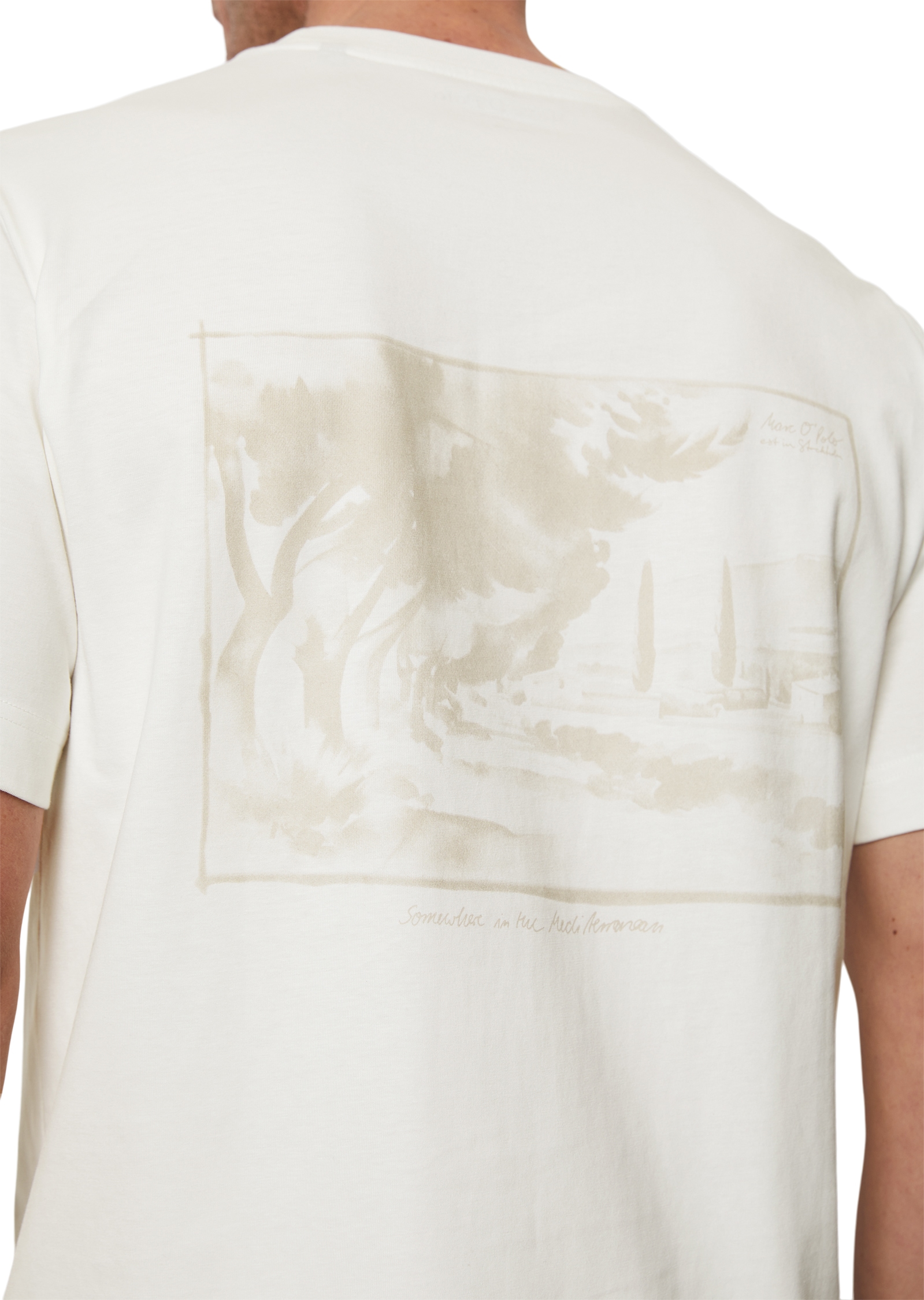 Marc O'Polo T-Shirt, Mit großem Rückenprint, leichte Single-Jersey-Qualität