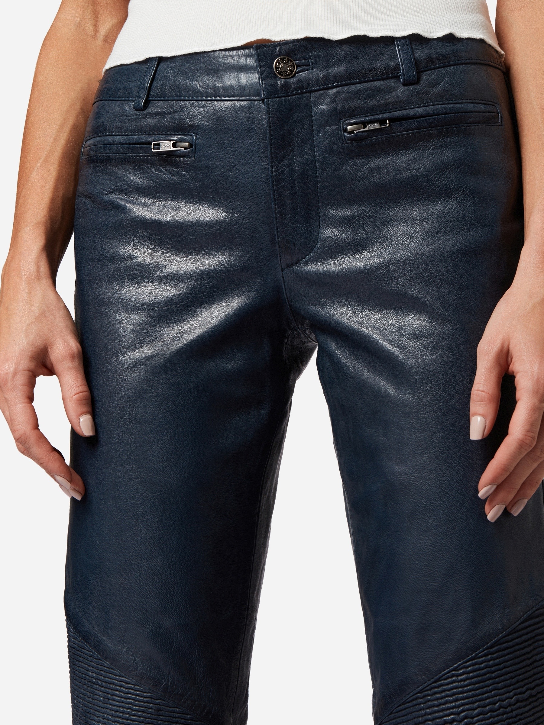 RICANO Bikerhose »Lederhose Donna«  Handgefertigt aus echtem Leder