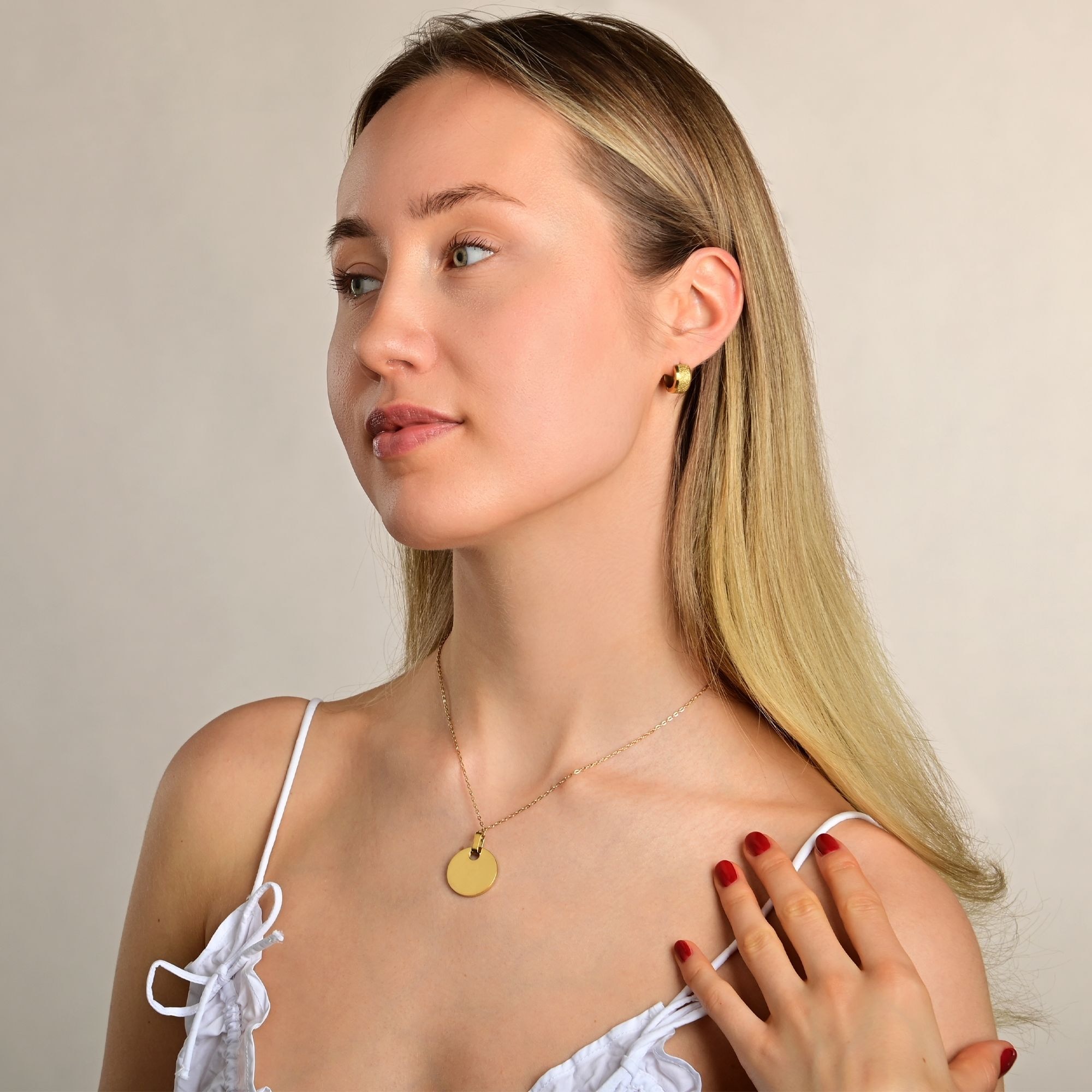 Adelia´s Paar Creolen »Damen Ohrringe ¿ Klappcreole aus Edelstahl«