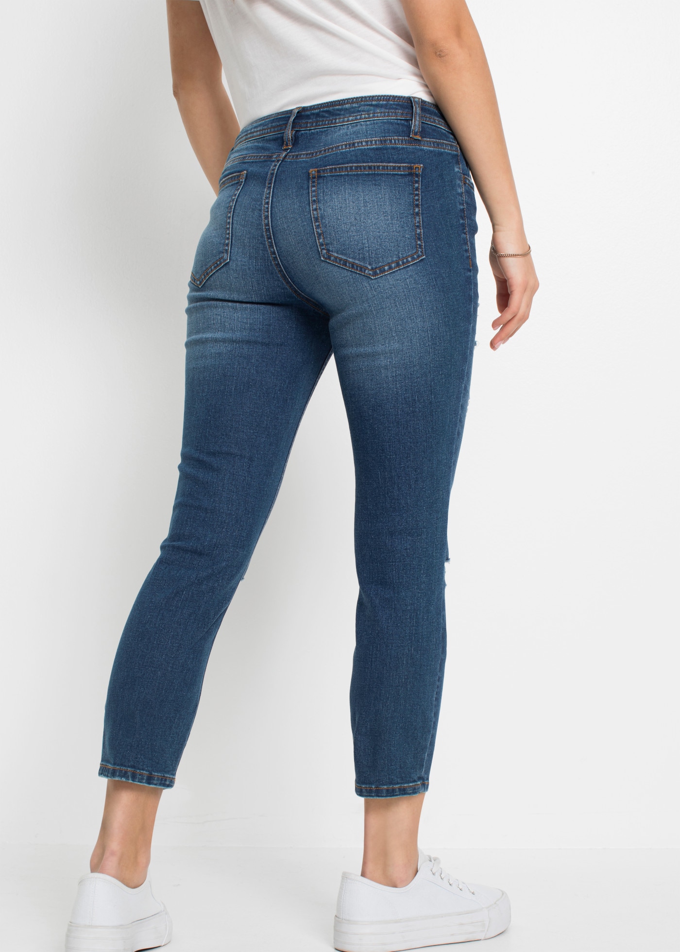bonprix Skinny-fit-Jeans mit sichtbarer Knopfleiste