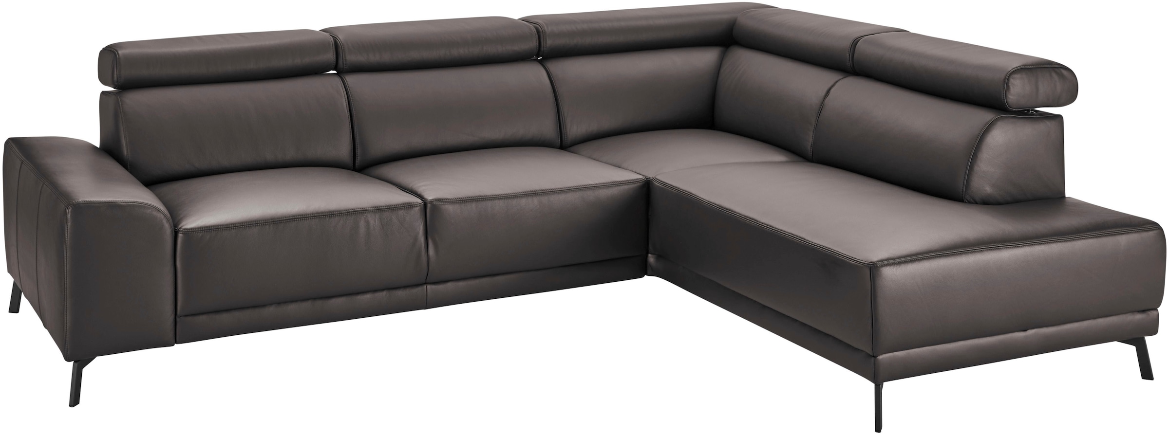 3C Candy Ecksofa »Greve modern und bequem, inkl. manueller Kopfteilverstellung, L-Form«, wahlweise mit motorischem Sitzvorzug