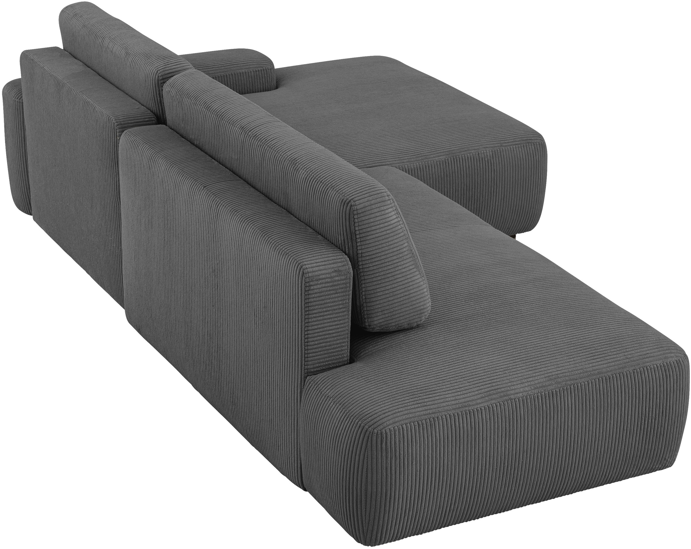 Home affaire Ecksofa »TORGE, Schlafsofa Cord, Samtvelours u. Strukur fein, Couch in L-Form« Schlaffunktion und Bettkasten, Liegefläche: 210x125 cm, neues Design