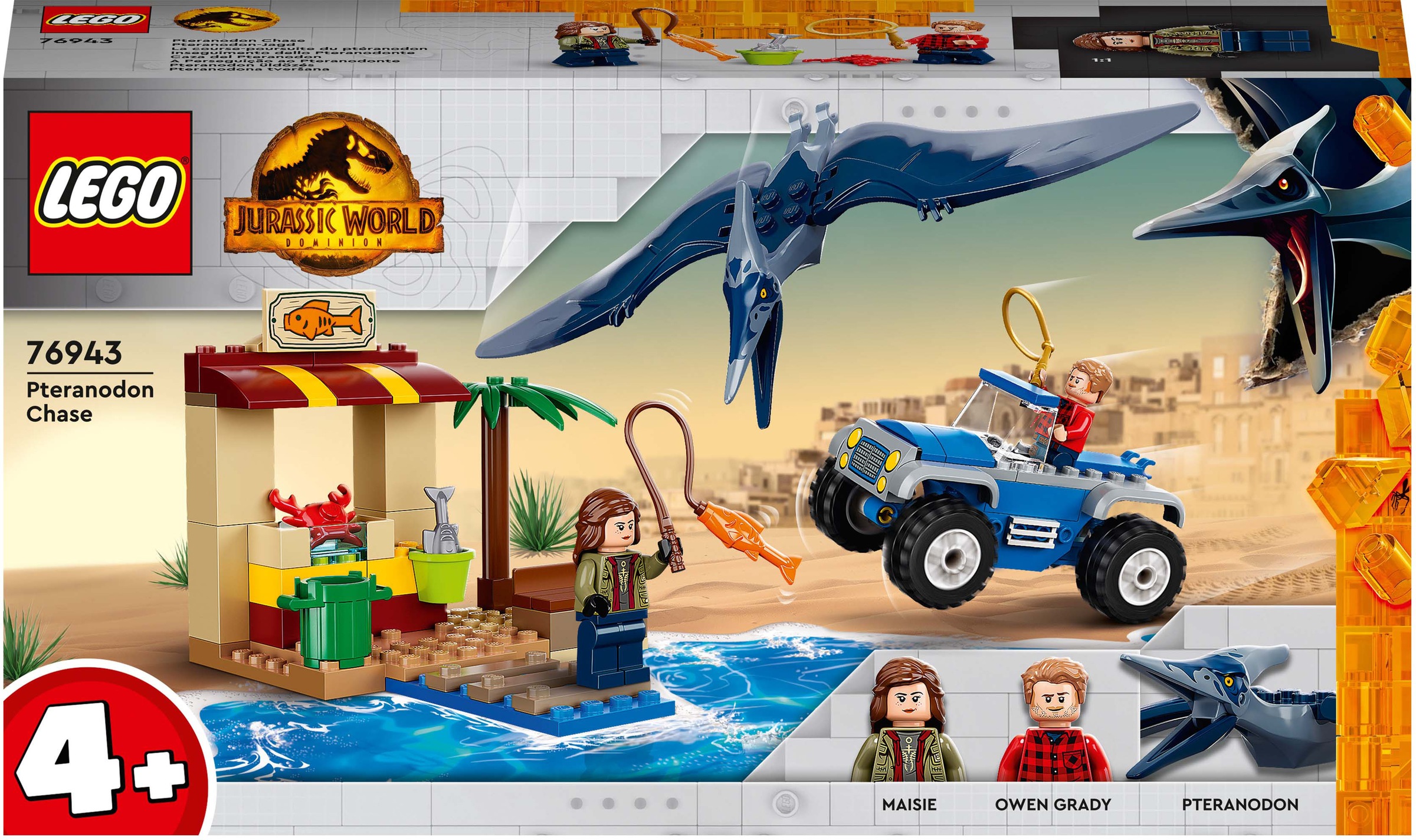 LEGO® Konstruktionsspielsteine »Pteranodon-Jagd (76943), LEGO® Jurassic World«, (94 St.), Made in Europe