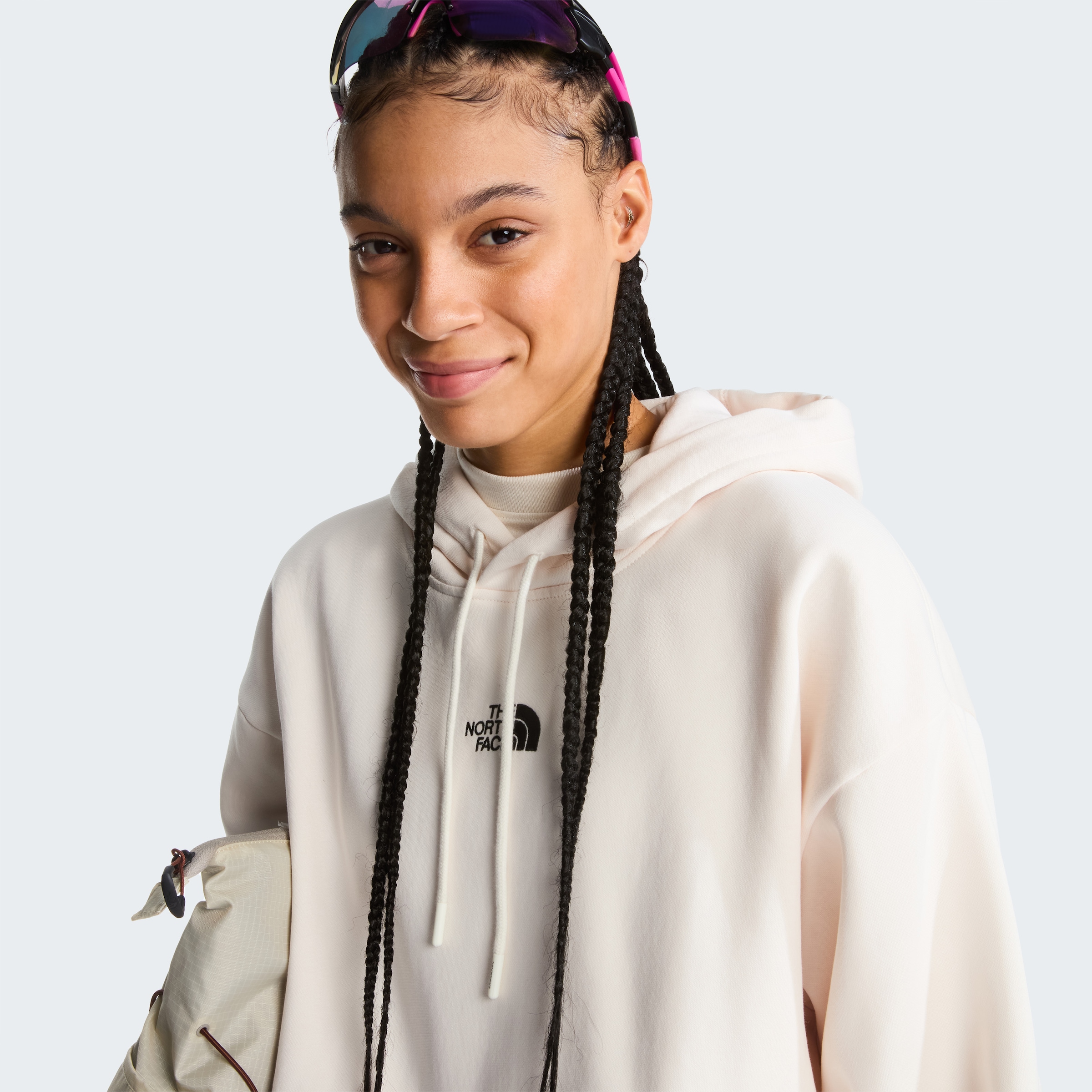 The North Face Kapuzensweatshirt »W ESSENTIAL OVERSIZE HOODIE«, sportlicher Stil, wärmend, mit Kapuze, aus Baumwolle und Polyester
