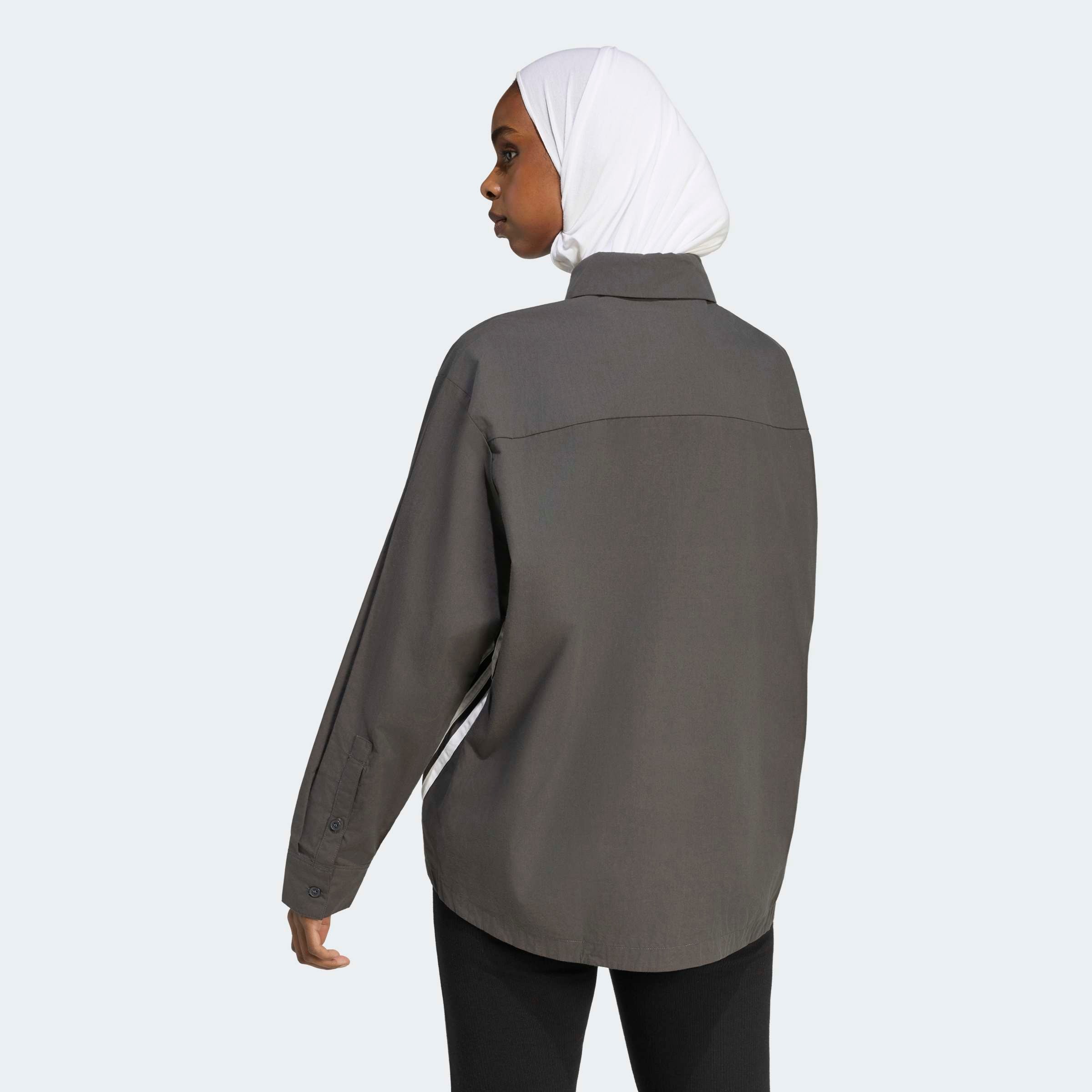 adidas Originals Langarmshirt »3-STREIFEN HEMD« lockere Passform, Langarm, sportlich, für Sportmode und Streetwear