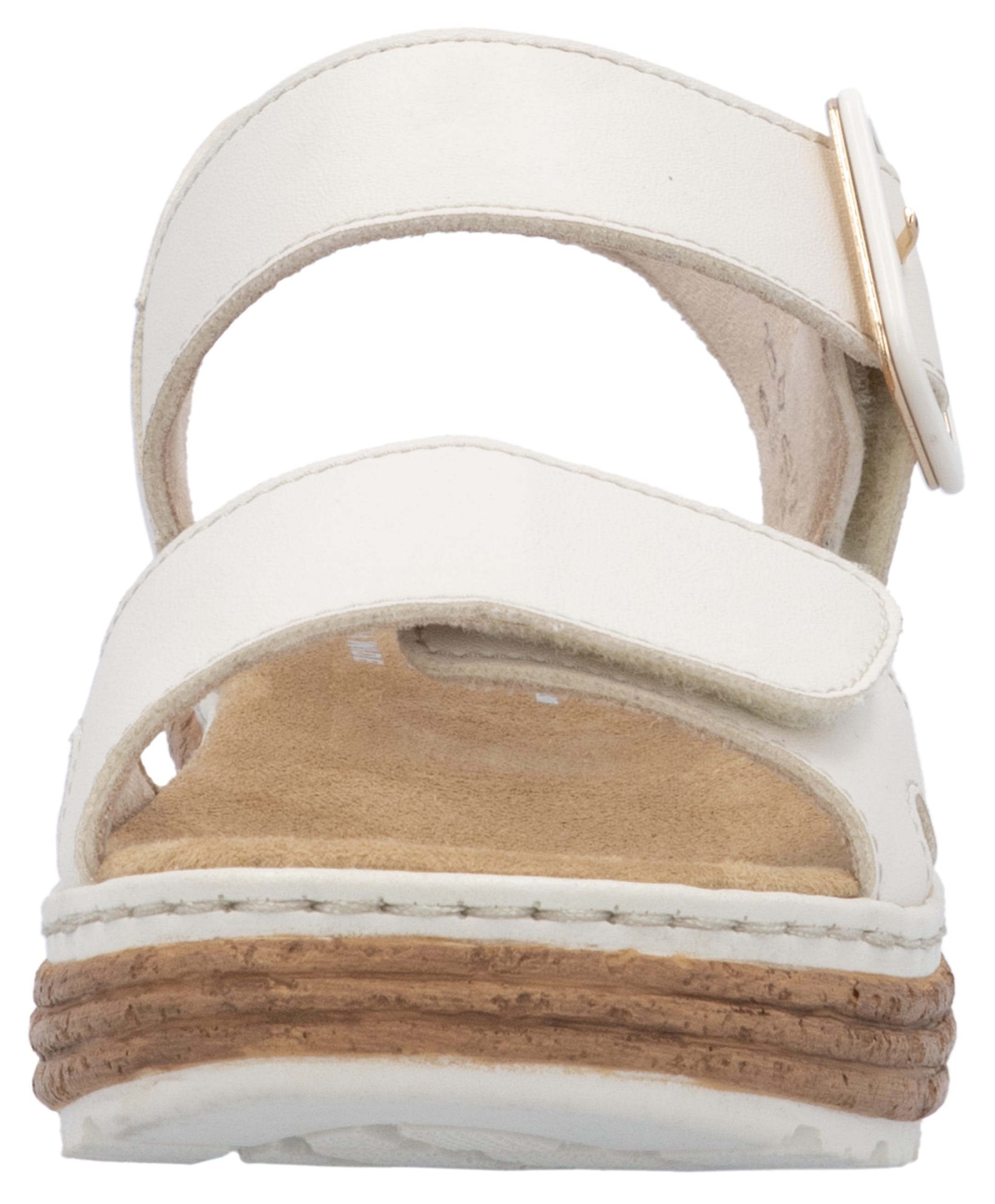 Rieker Plateausandale, Sandalette, Sommerschuh, Keilsandale mit praktischen Klettverschlüssen