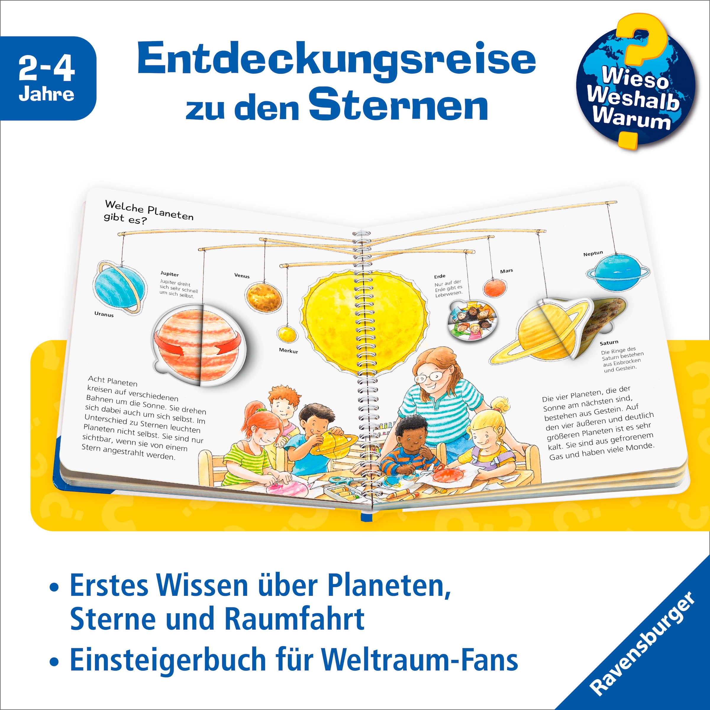 Ravensburger Buch »Wieso? Weshalb? Warum? junior, Band 72: Sonne, Mond und Sterne«, Made in Europe